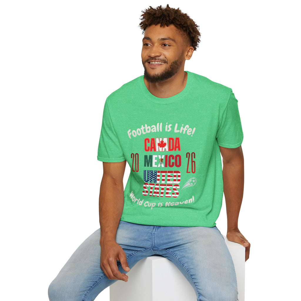 Canada Mexico USA 2026 World Cup | Heaven | White Text | Lightweight