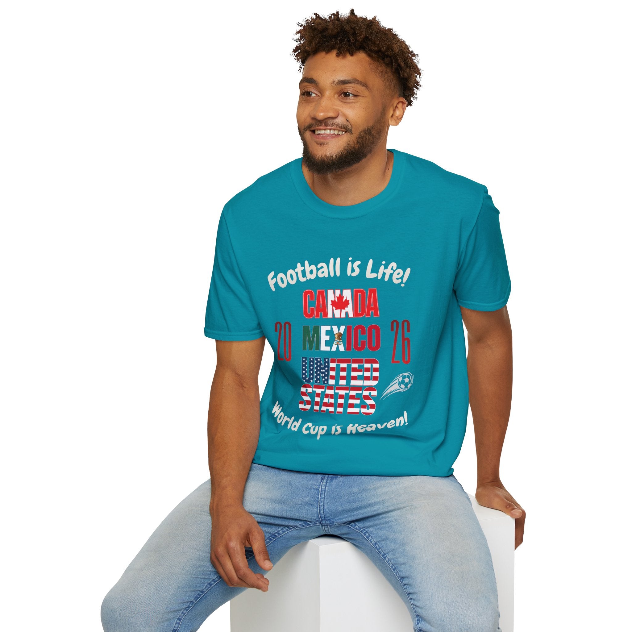 Canada Mexico USA 2026 World Cup | Heaven | White Text | Lightweight