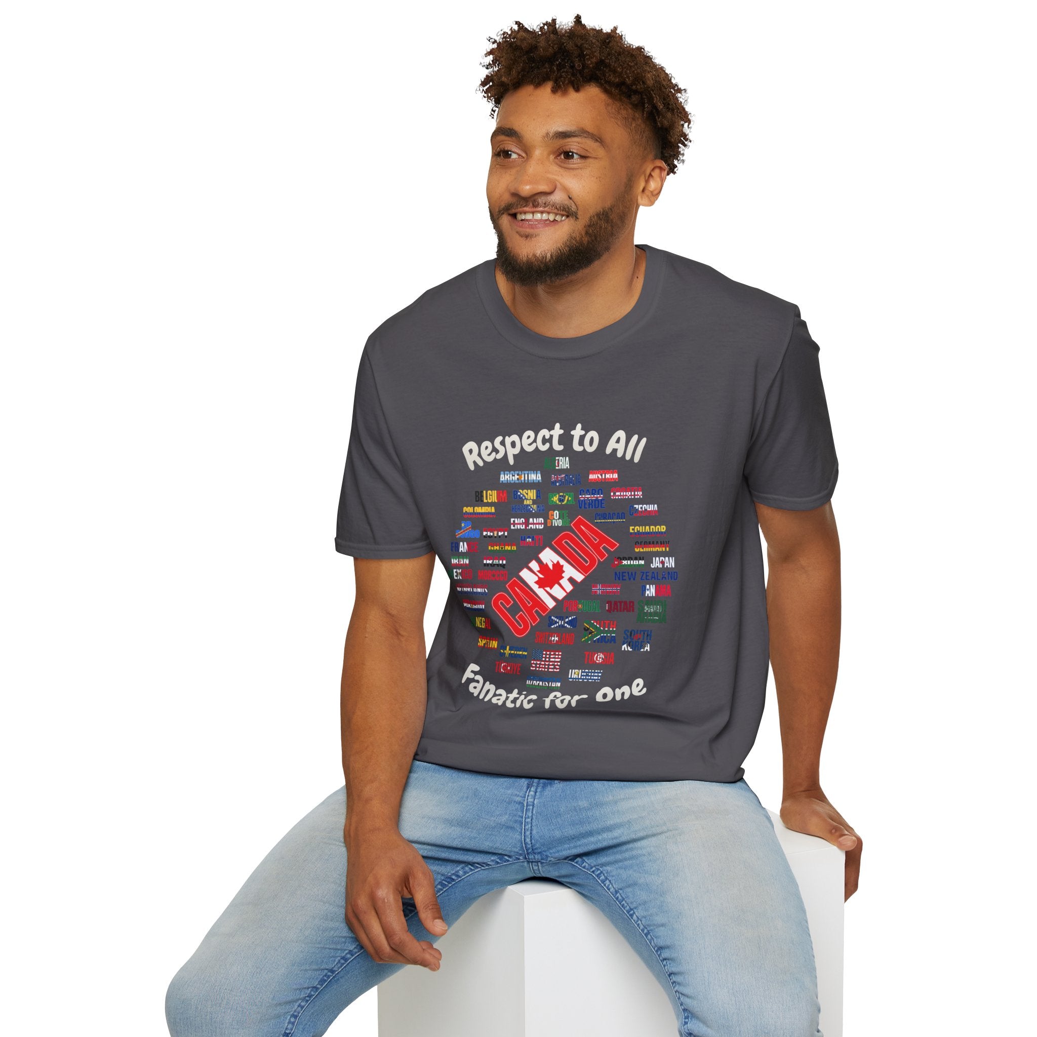 Canada Fan Soccer Tee | White Text | Lightweight