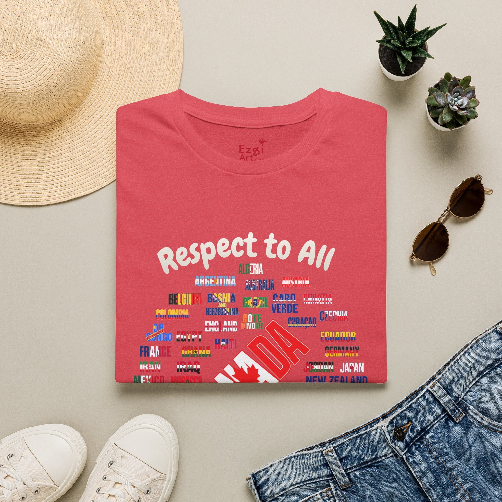Canada Fan Soccer Tee | White Text | Lightweight