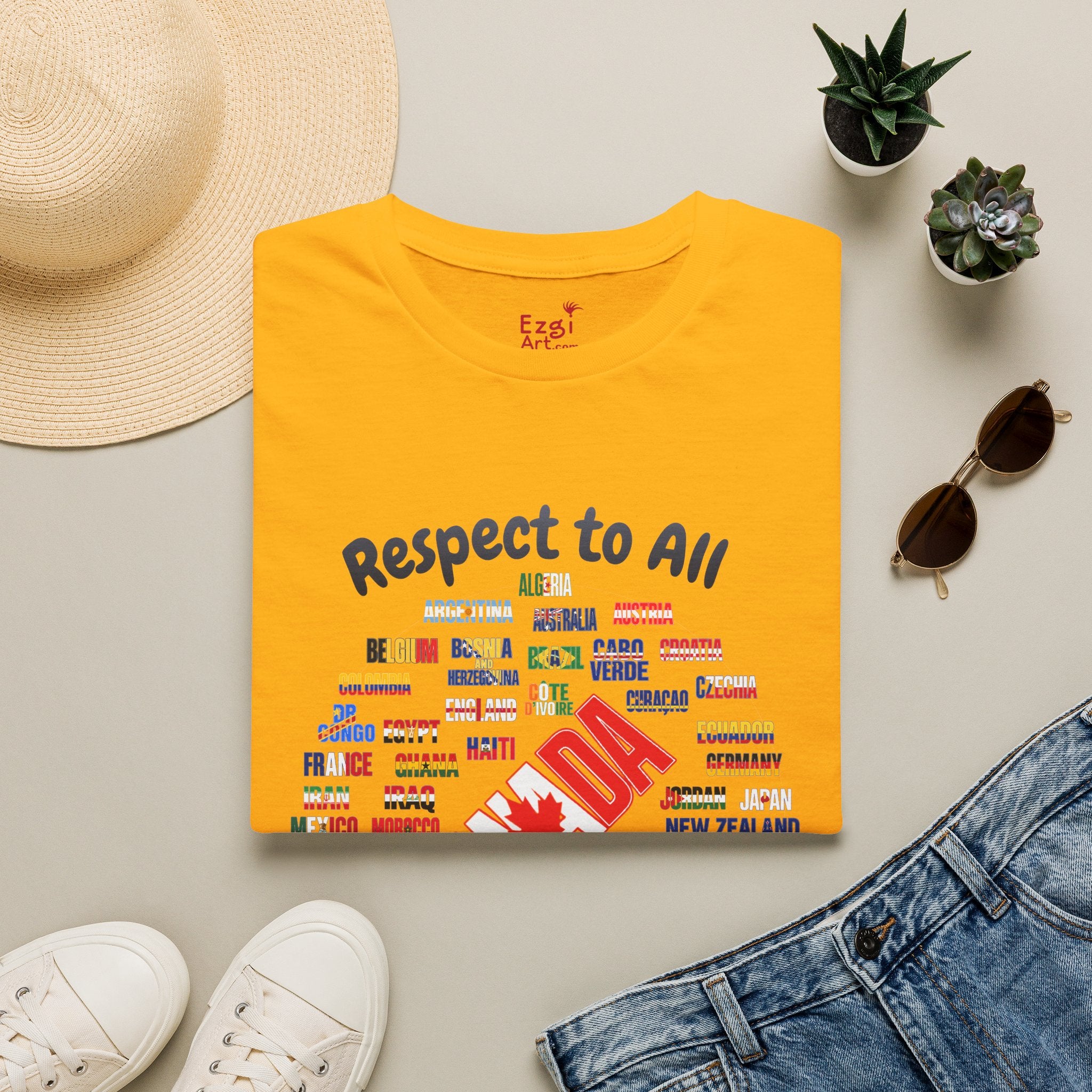 Canada Fan Soccer Tee | Dark Text | Lightweight