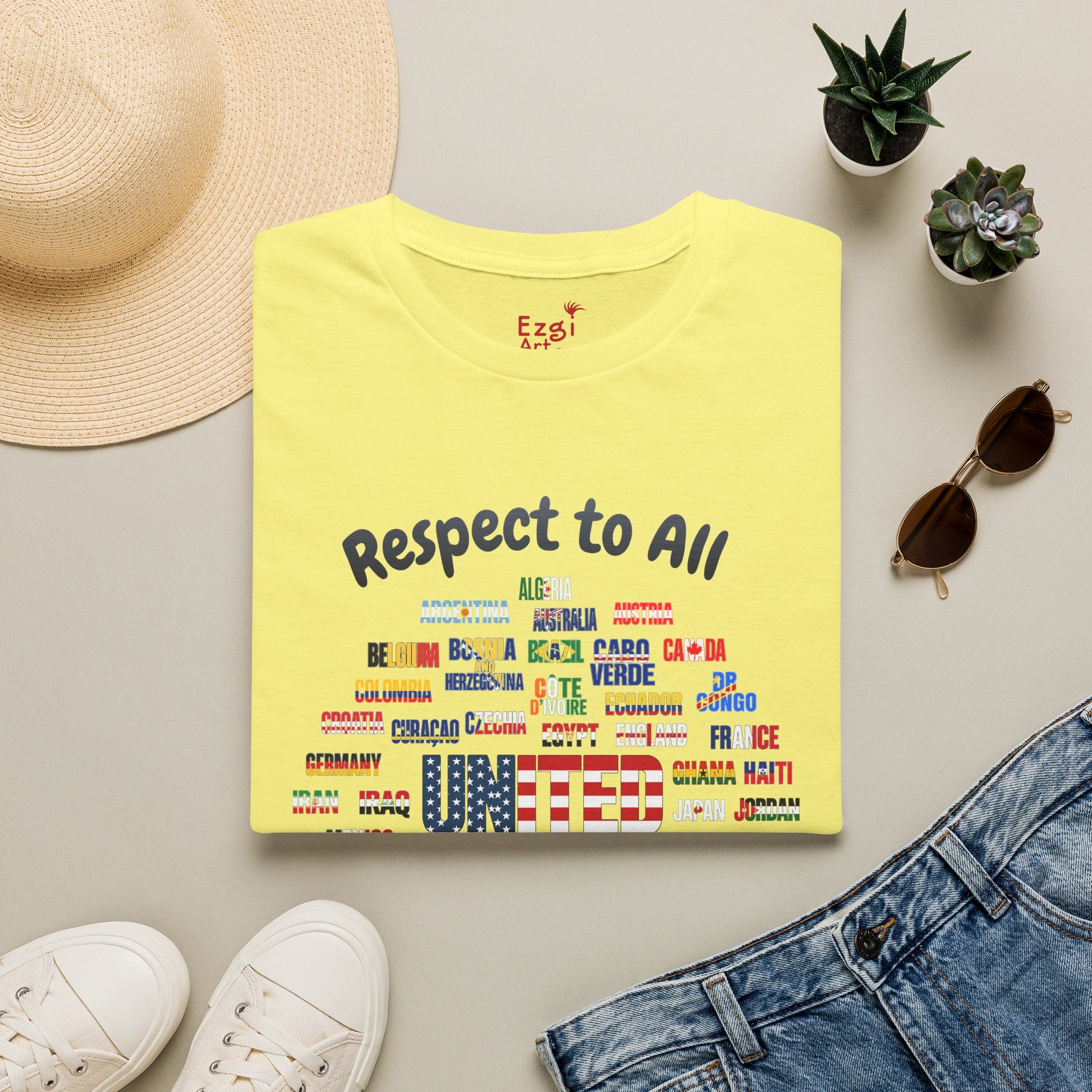 USA Fan Soccer Tee | Dark Text | Lightweight
