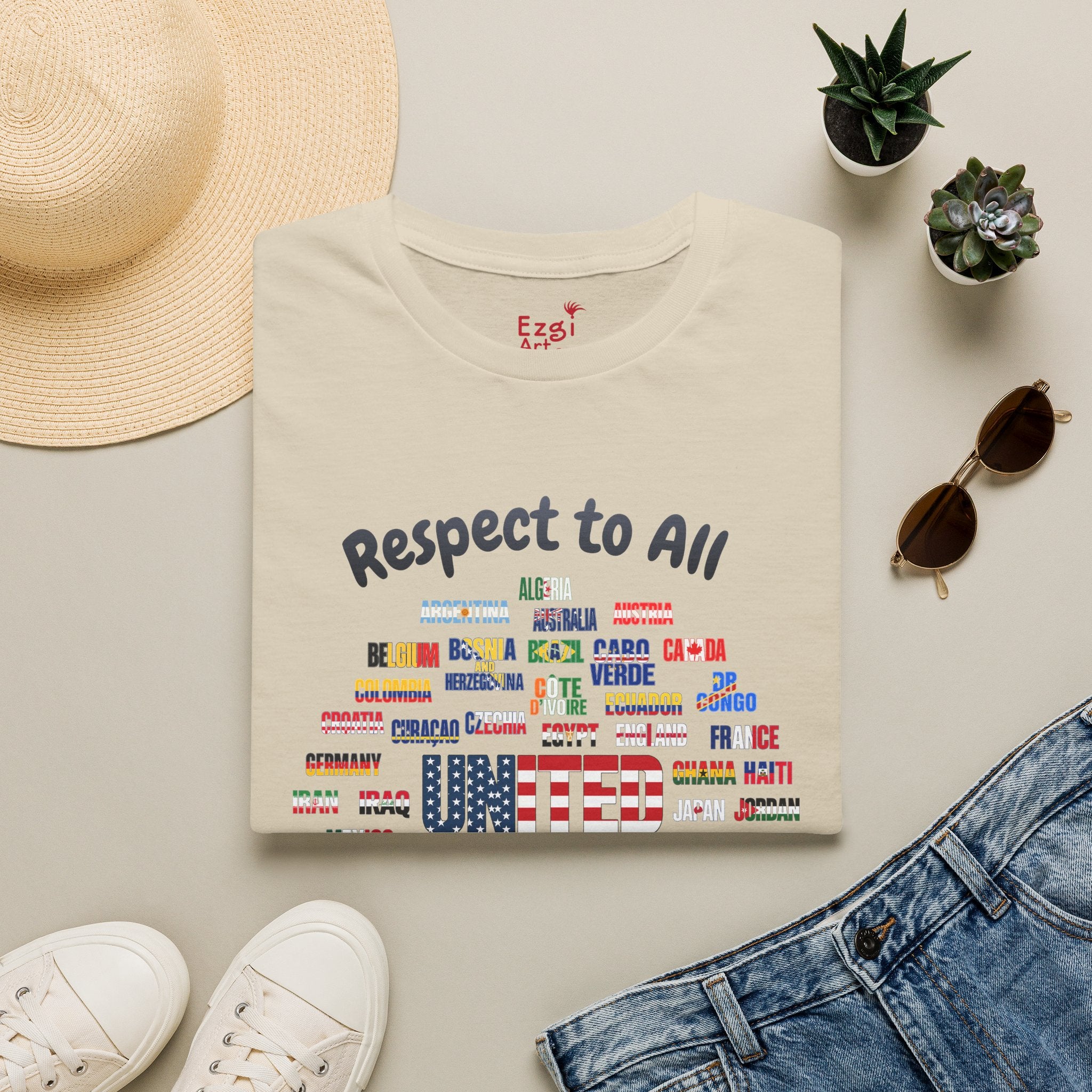 USA Fan Soccer Tee | Dark Text | Lightweight