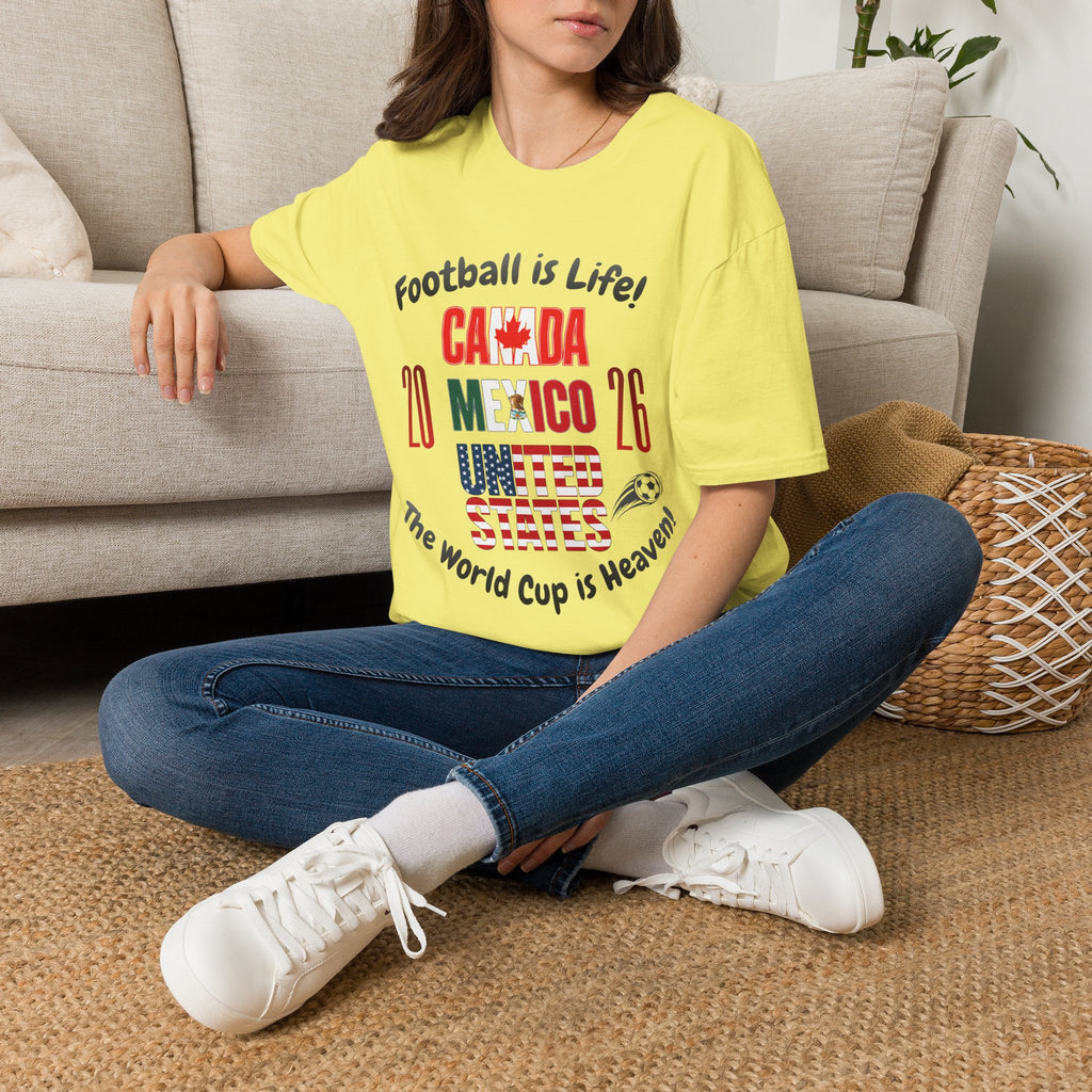 Canada Mexico USA 2026 World Cup | Heaven | Dark Text | Lightweight