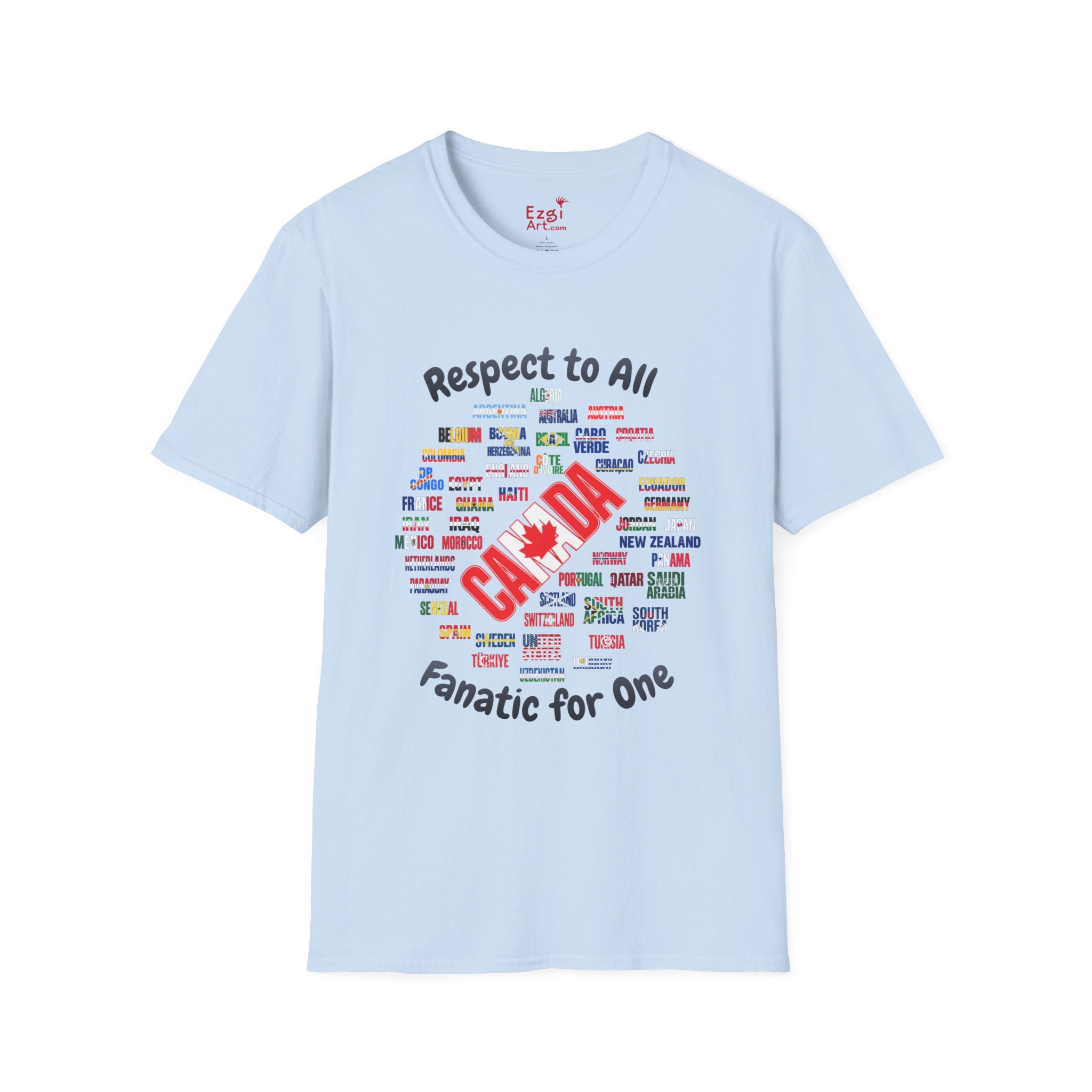 Canada Fan Soccer Tee | Dark Text | Lightweight