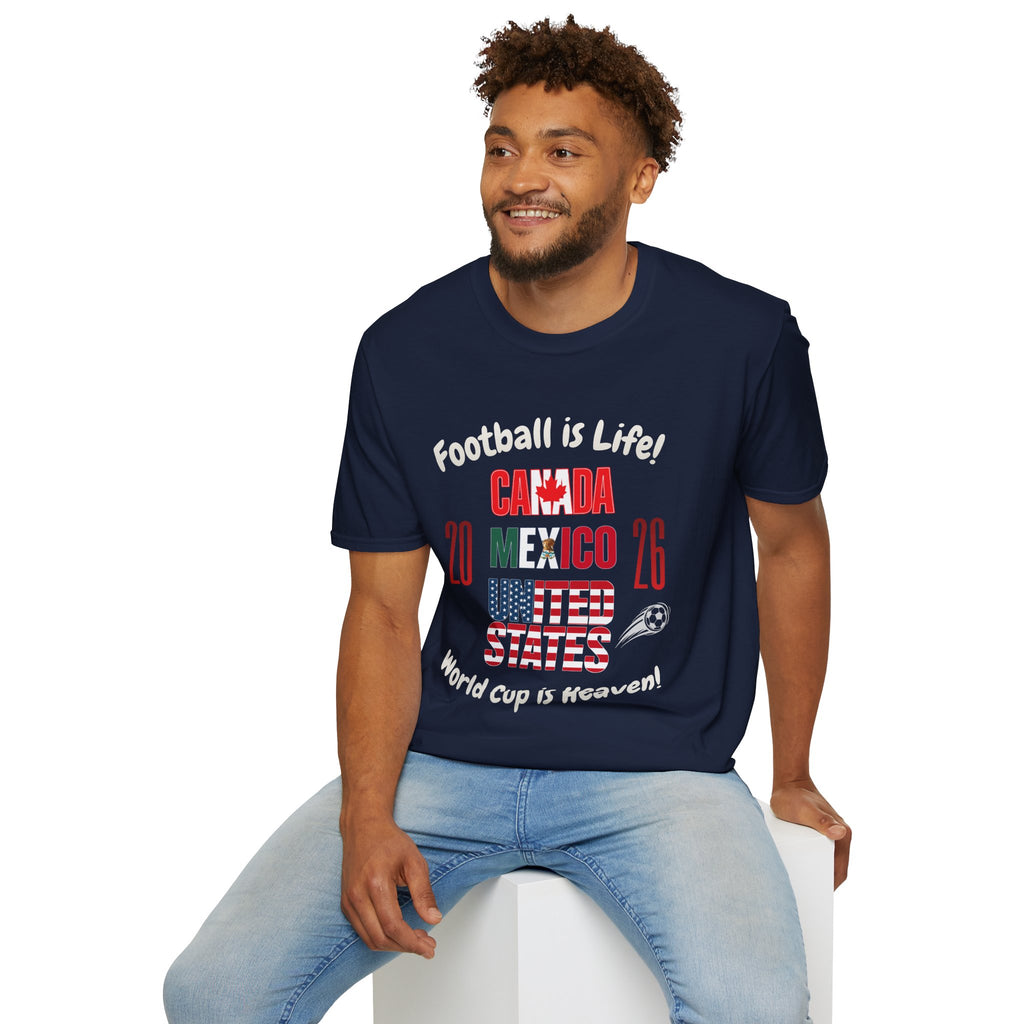 Canada Mexico USA 2026 World Cup | Heaven | White Text | Lightweight