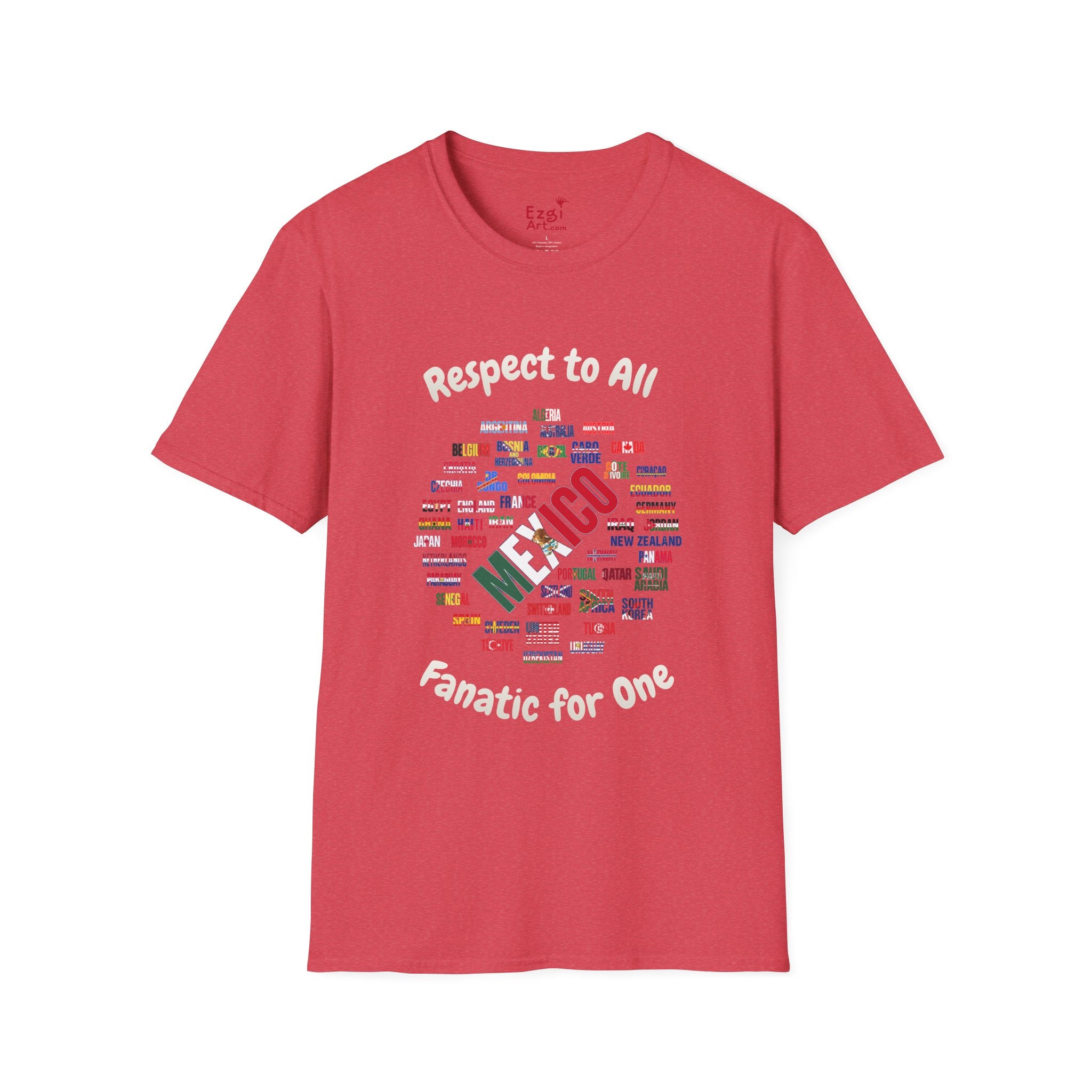 Mexico Fan Soccer Tee | White Text | Lightweight