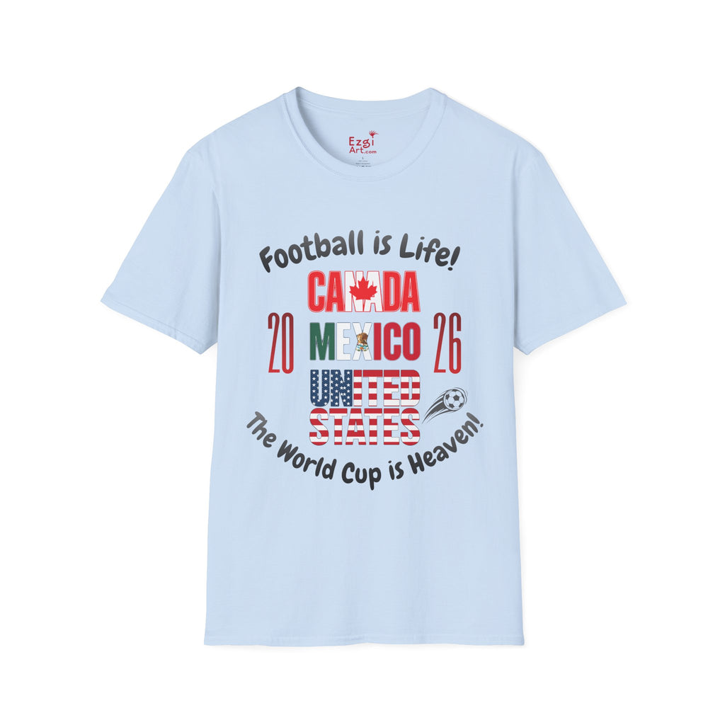 Canada Mexico USA 2026 World Cup | Heaven | Dark Text | Lightweight