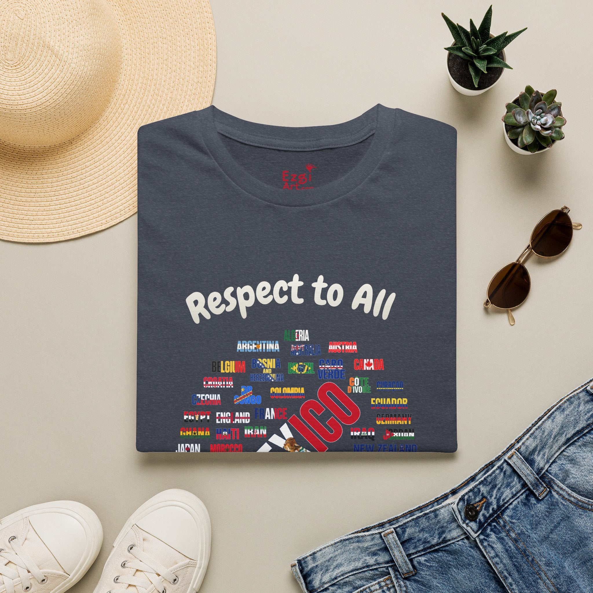 Mexico Fan Soccer Tee | White Text | Lightweight