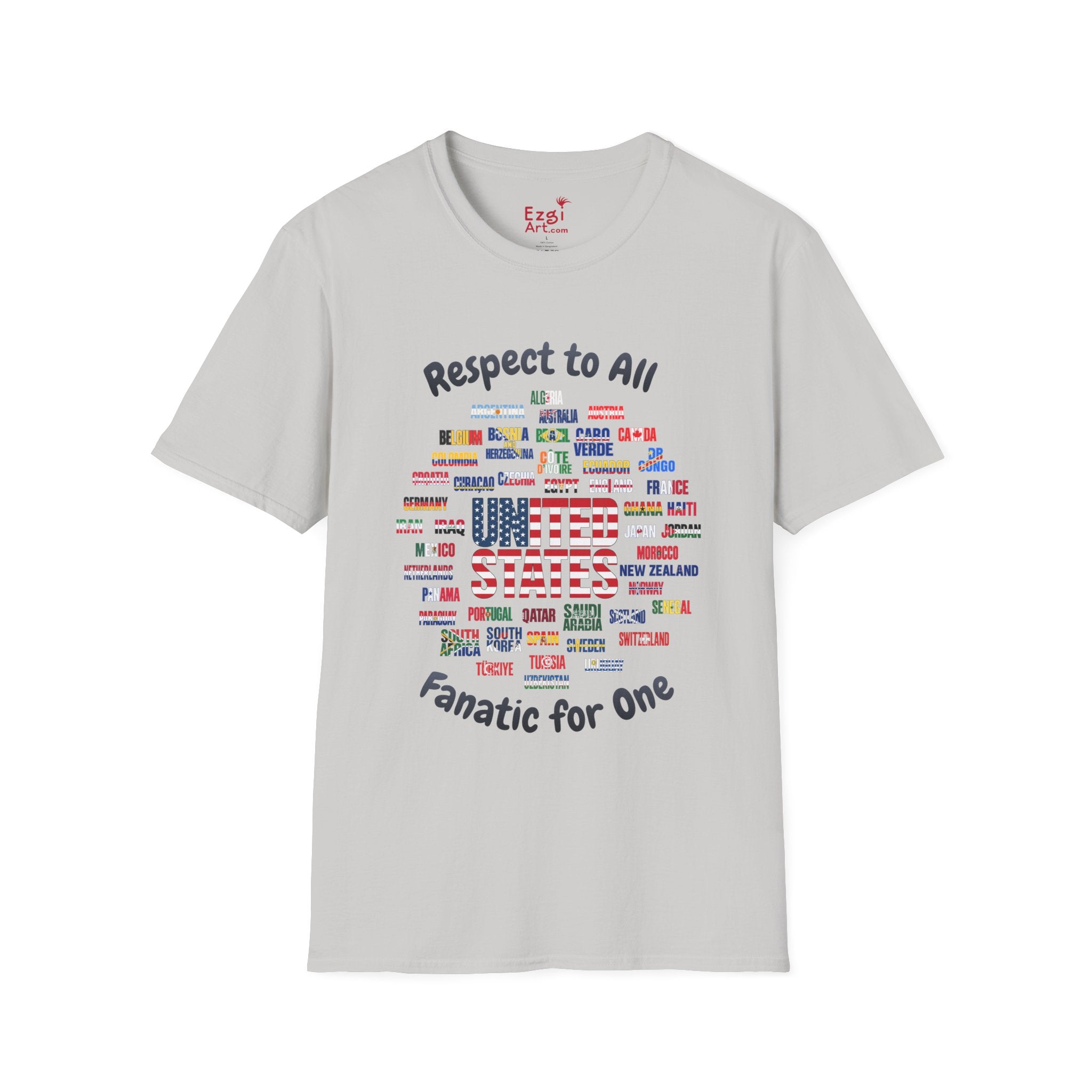 USA Fan Soccer Tee | Dark Text | Lightweight