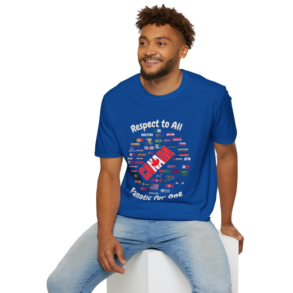 Canada Fan Soccer Tee | White Text | Lightweight