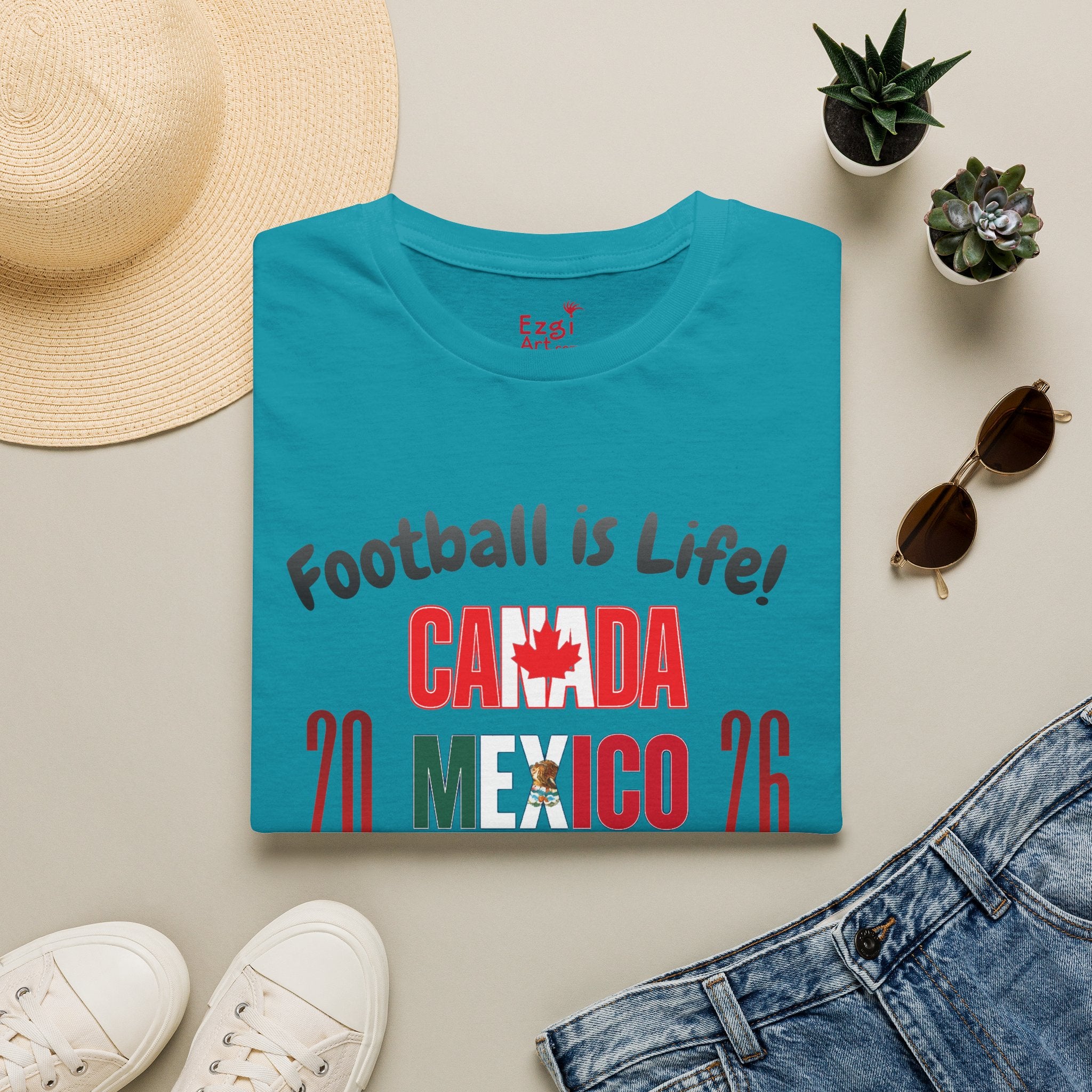 Canada Mexico USA 2026 World Cup | Heaven | Dark Text | Lightweight