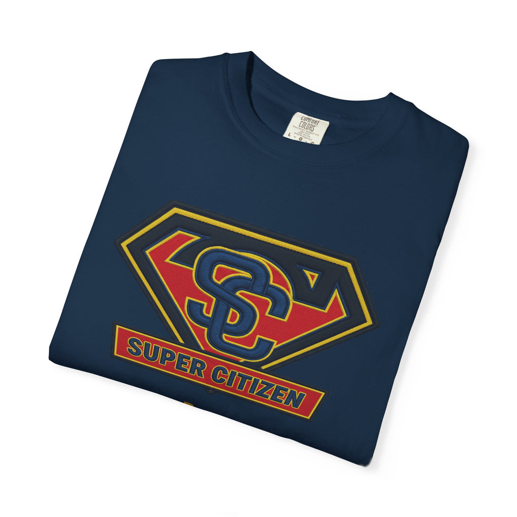 Super Citizen Graphic T-Shirt — "Pays so many taxes" (Yellow text) - A protest tee for everyday people. Regular citizens pay taxes at every step of life—income, purchases, property—while the burden...