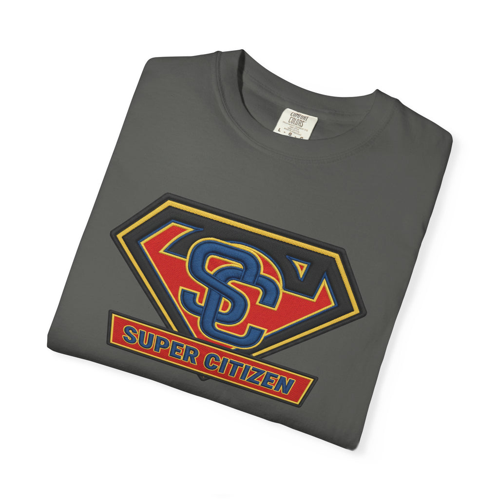 Super Citizen Graphic T-Shirt — "Pays More Tax Than" Protest Tee (Black Text) -  A protest tee for everyday people. Regular citizens pay more taxes than wealthy ones.  Wear it to show your frustration...