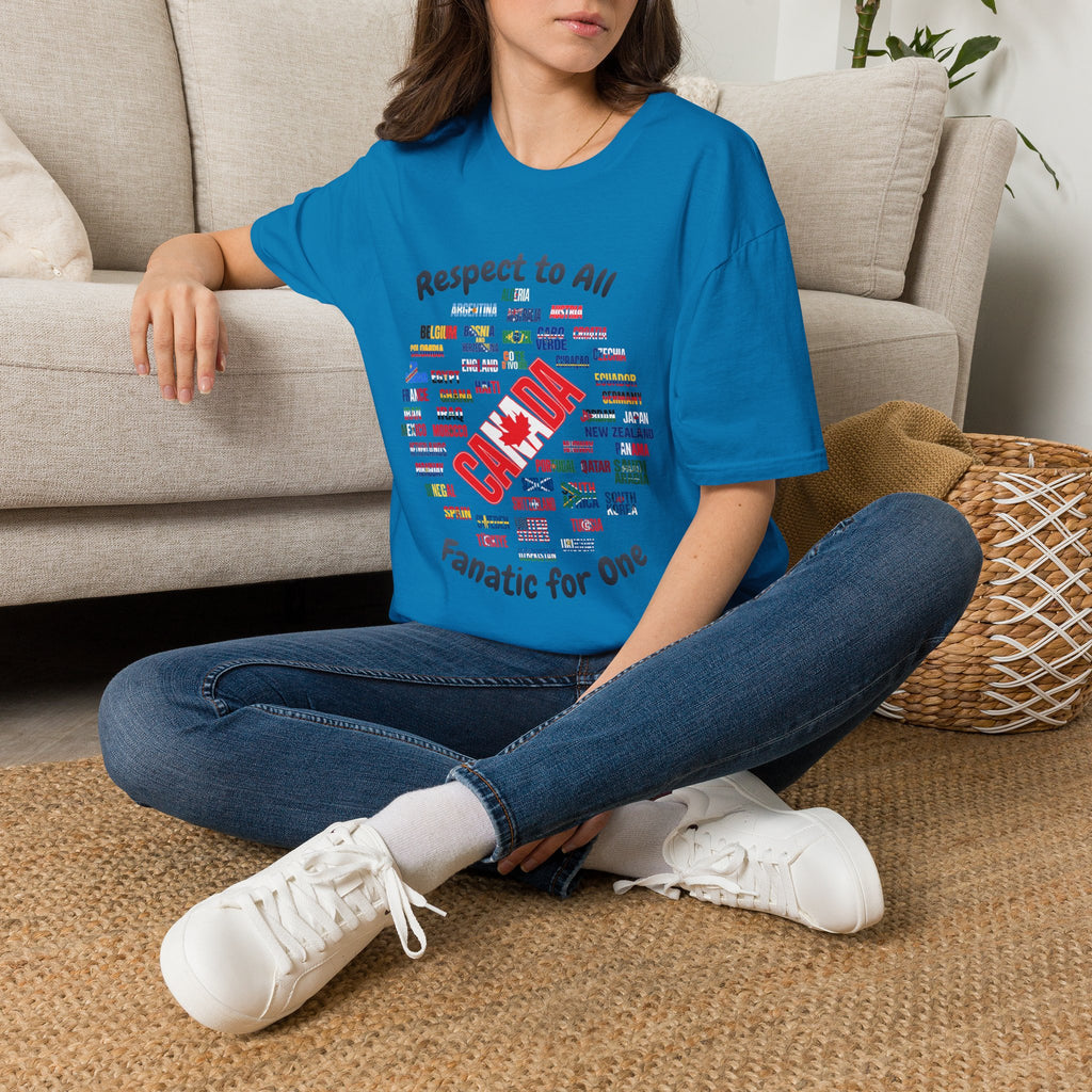 Canada Fan Soccer Tee | Dark Text | Lightweight