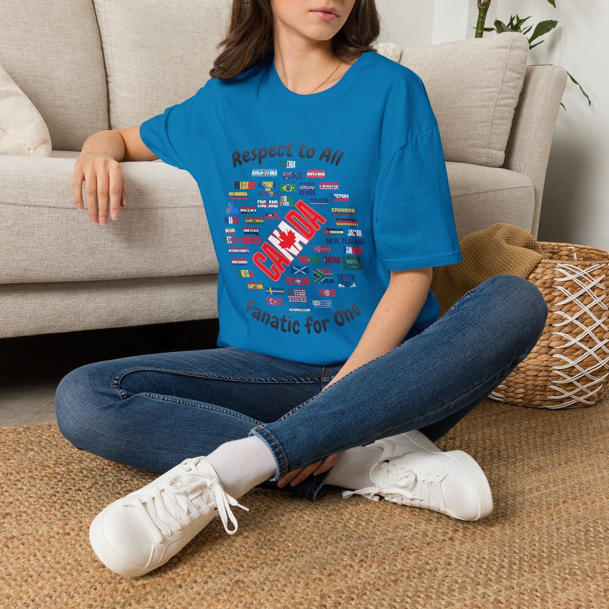Canada Fan Soccer Tee | Dark Text | Lightweight