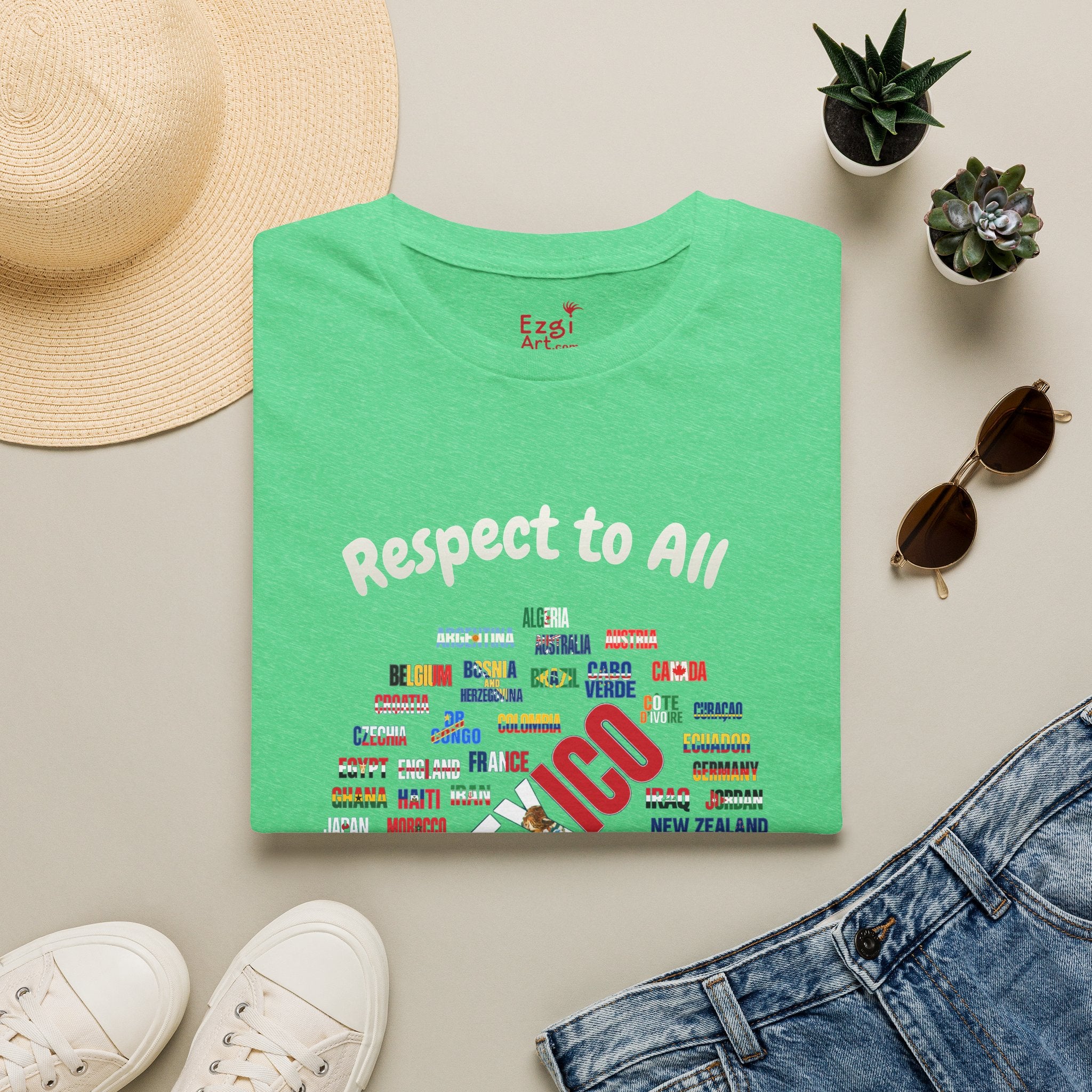 Mexico Fan Soccer Tee | White Text | Lightweight