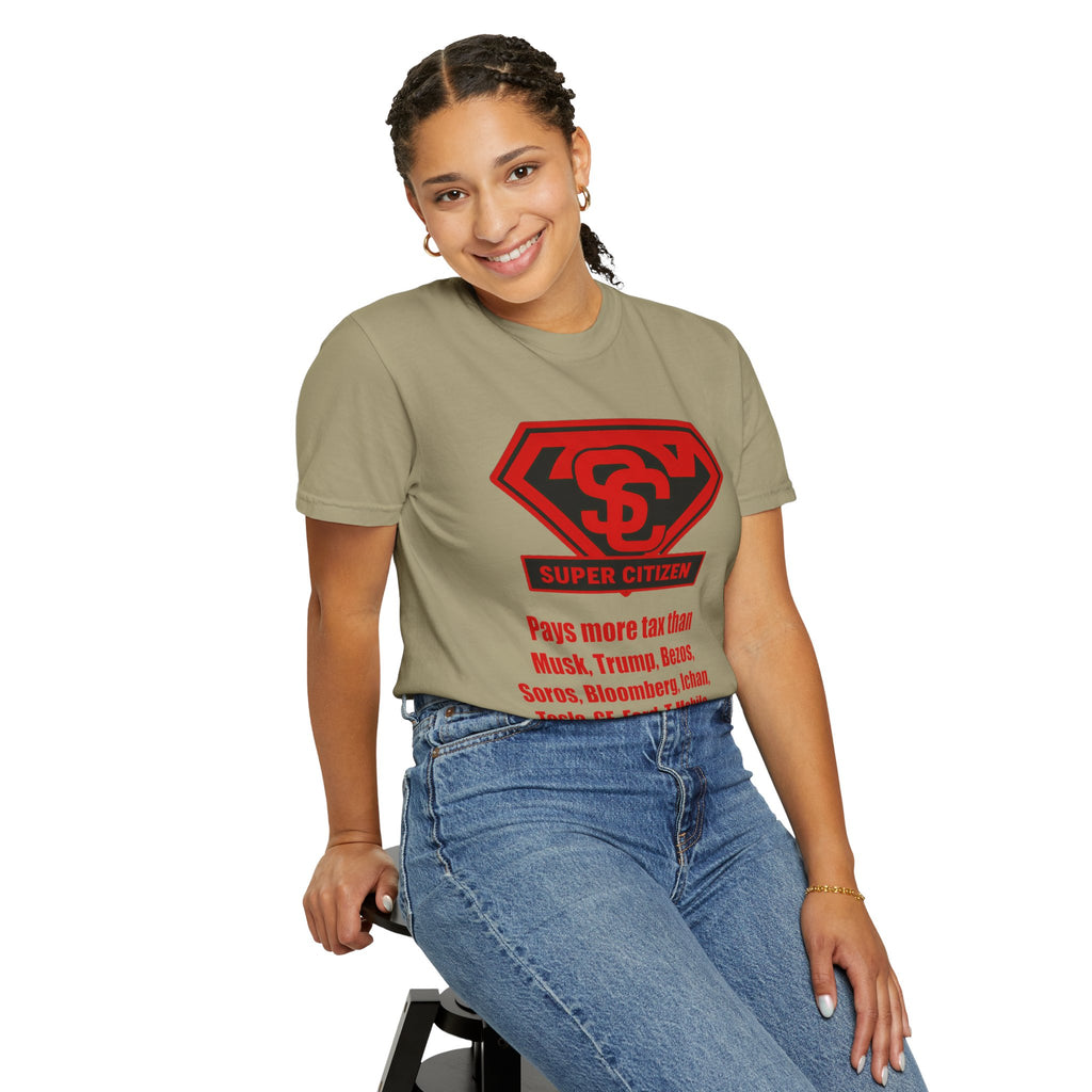 Super Citizen Graphic T-Shirt — "Pays More Tax Than" Protest Tee (Special Edition) - A protest tee for everyday people. Regular citizens pay more taxes than wealthy ones. Wear it to show your...