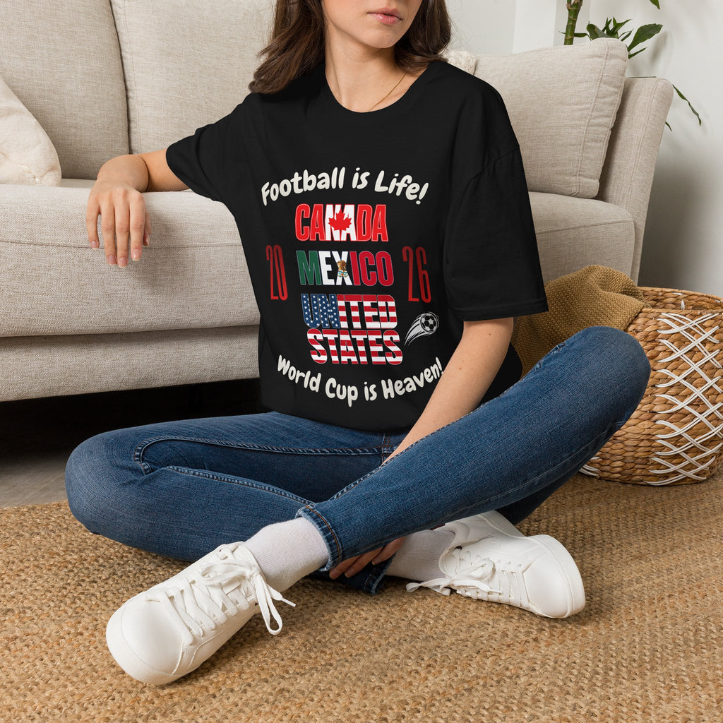 Canada Mexico USA 2026 World Cup | Heaven | White Text | Lightweight