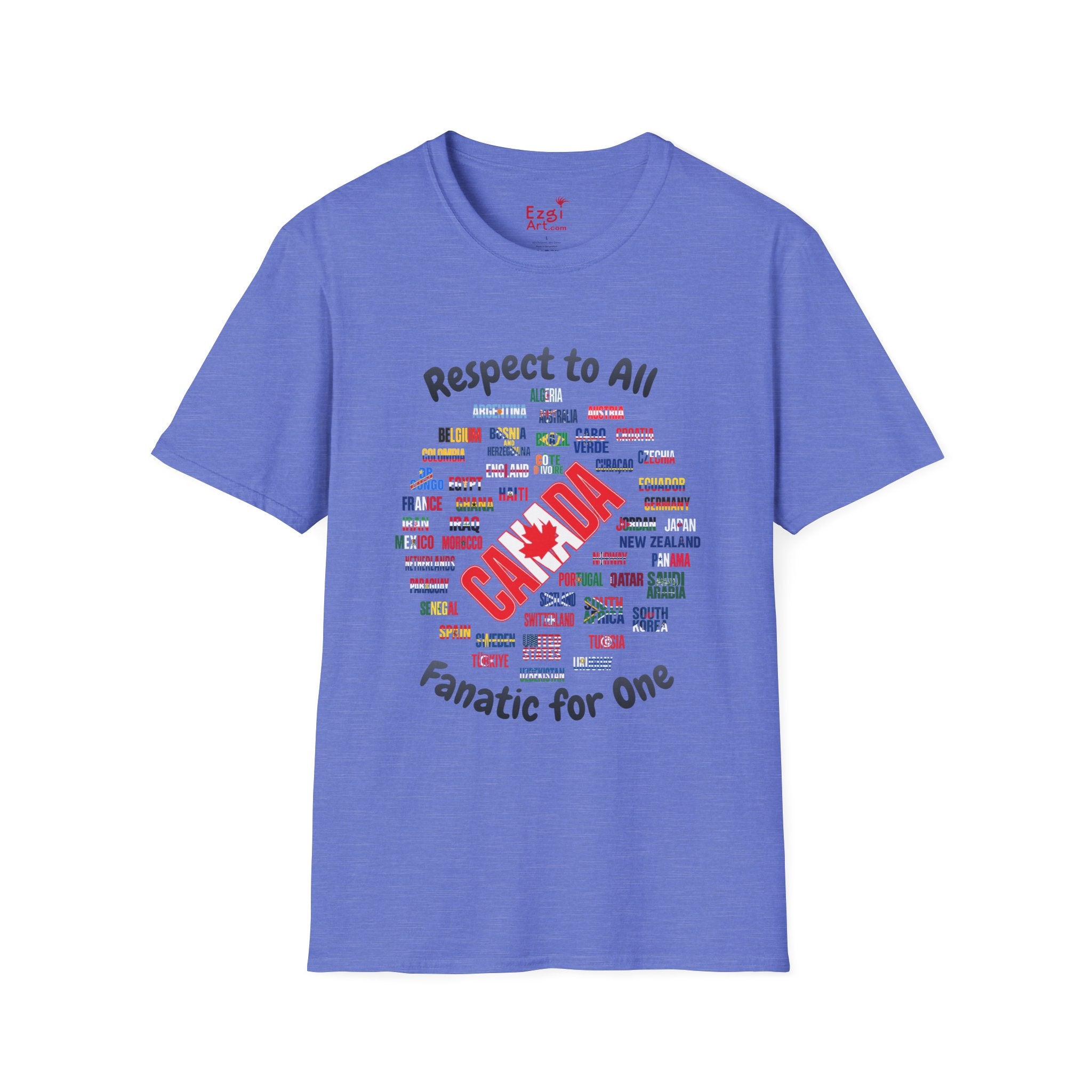 Canada Fan Soccer Tee | Dark Text | Lightweight