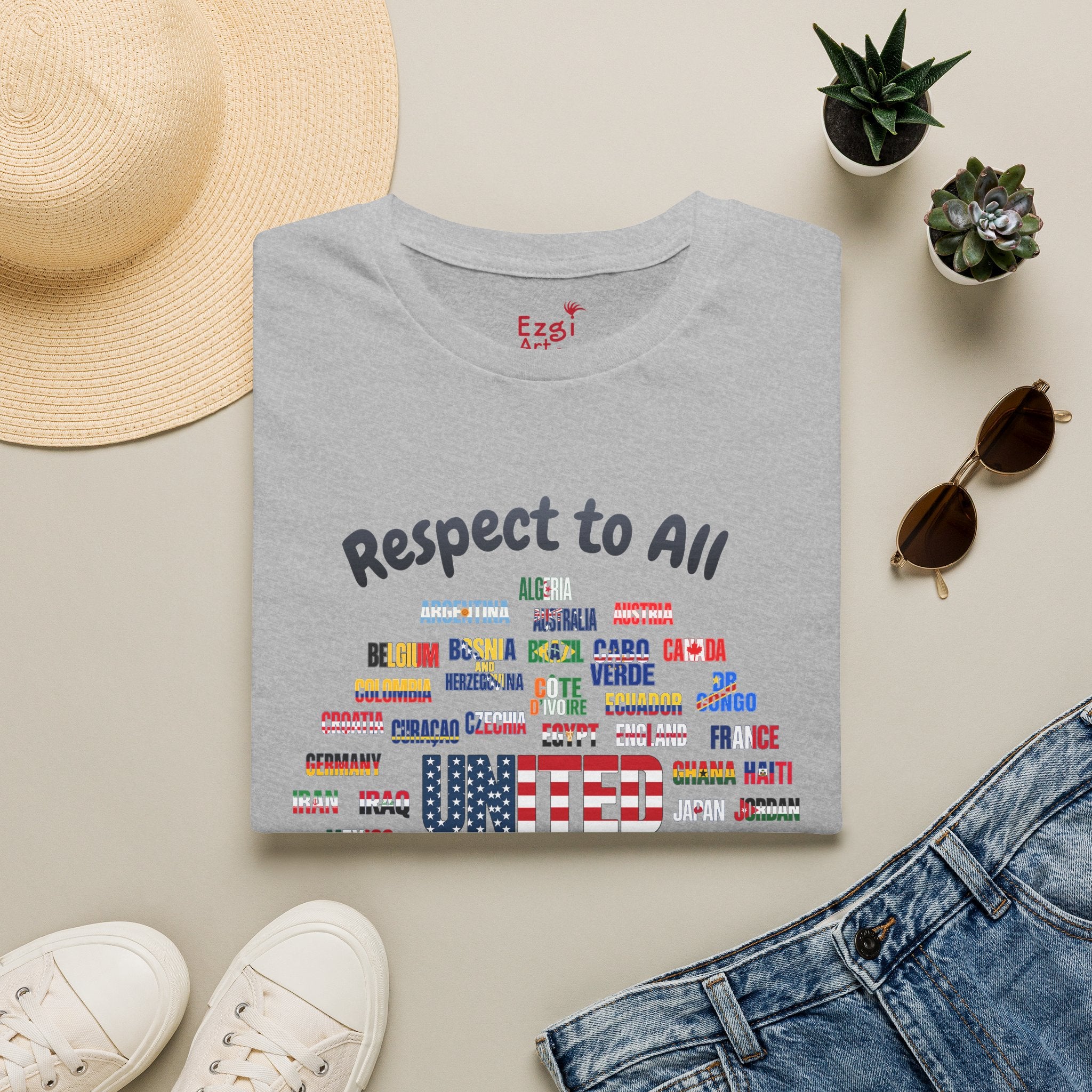 USA Fan Soccer Tee | Dark Text | Lightweight