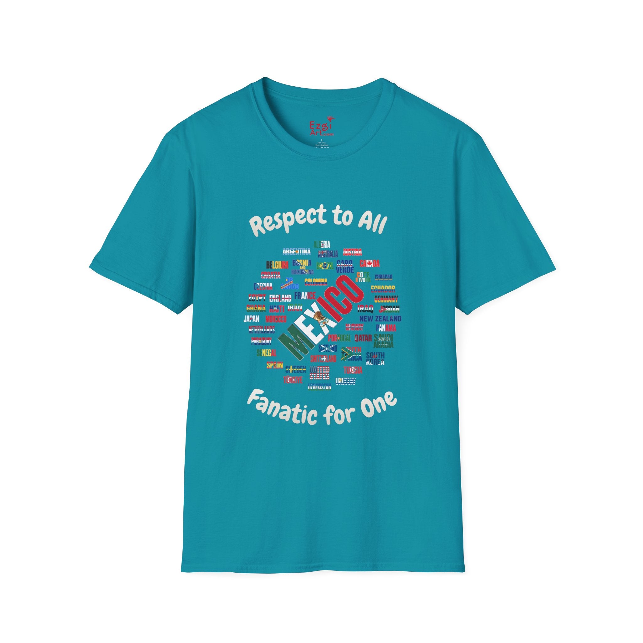 Mexico Fan Soccer Tee | White Text | Lightweight