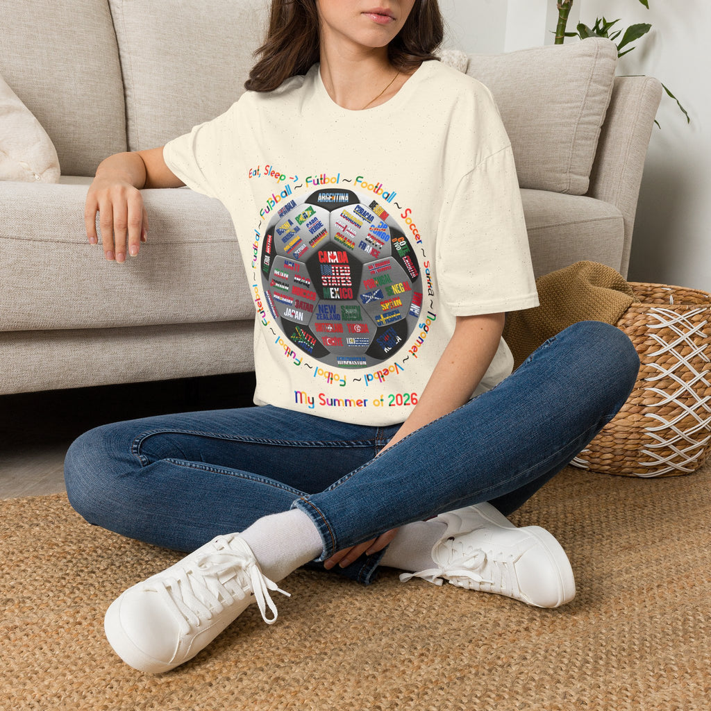 Soccer World Cup | “Eat, Sleep, Football, My Summer 2026" | Colorful Text | Lightweight