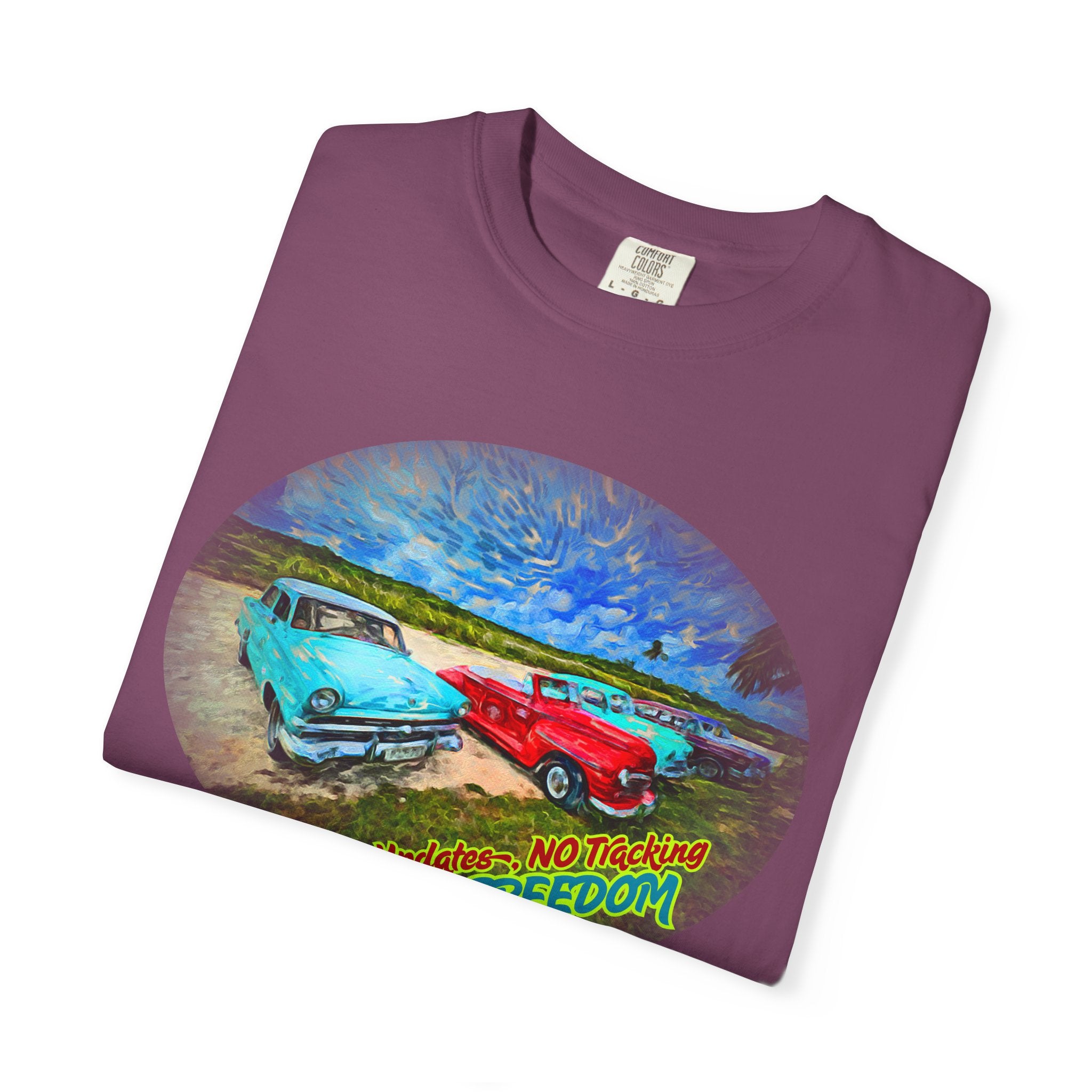 Copy of Classic Cars T-Shirt — 'No Updates, No Tracking, FULL FREEDOM' Tee