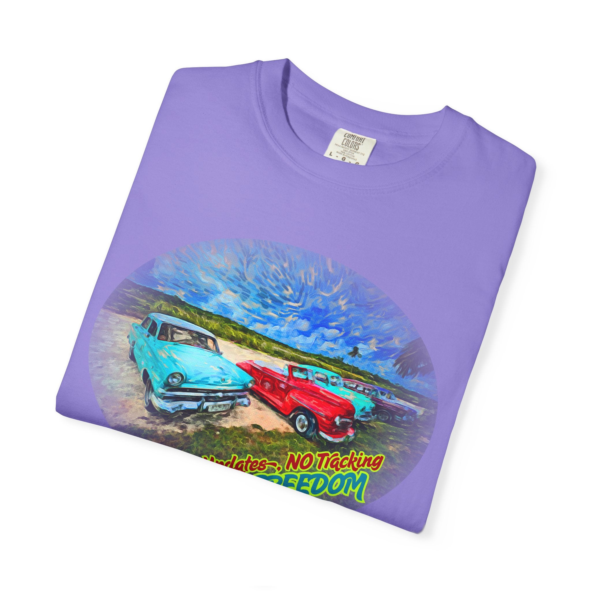 Copy of Classic Cars T-Shirt — 'No Updates, No Tracking, FULL FREEDOM' Tee
