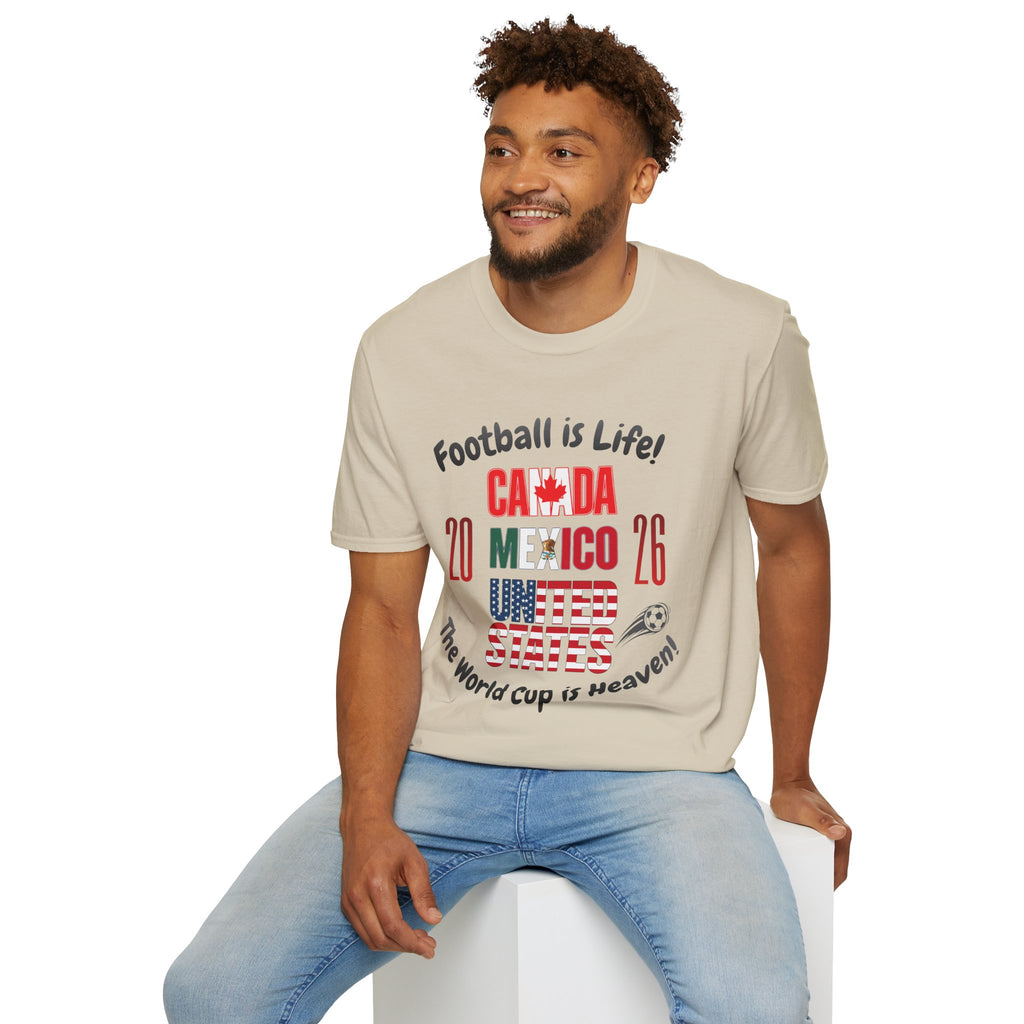Canada Mexico USA 2026 World Cup | Heaven | Dark Text | Lightweight