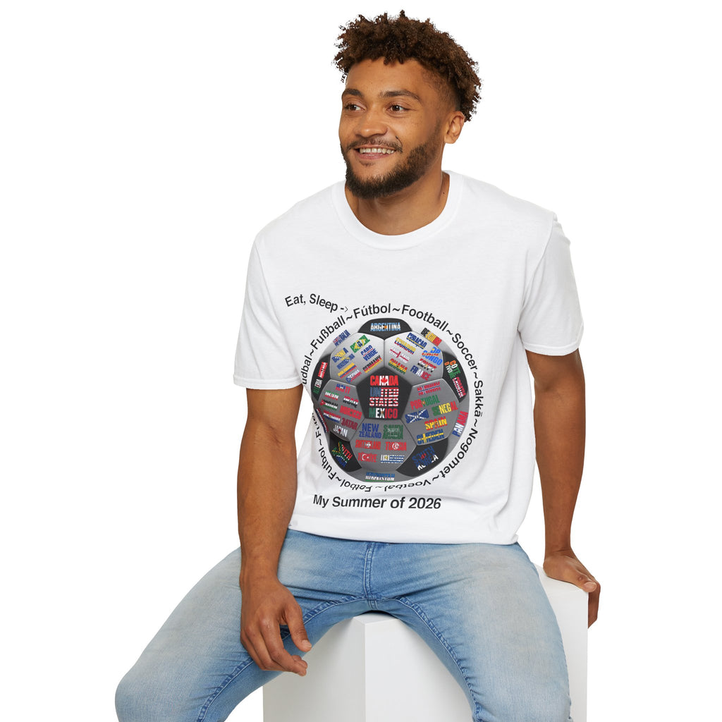 Soccer World Cup | “Eat, Sleep, Football, My Summer 2026" | White or Black Text | Lightweight