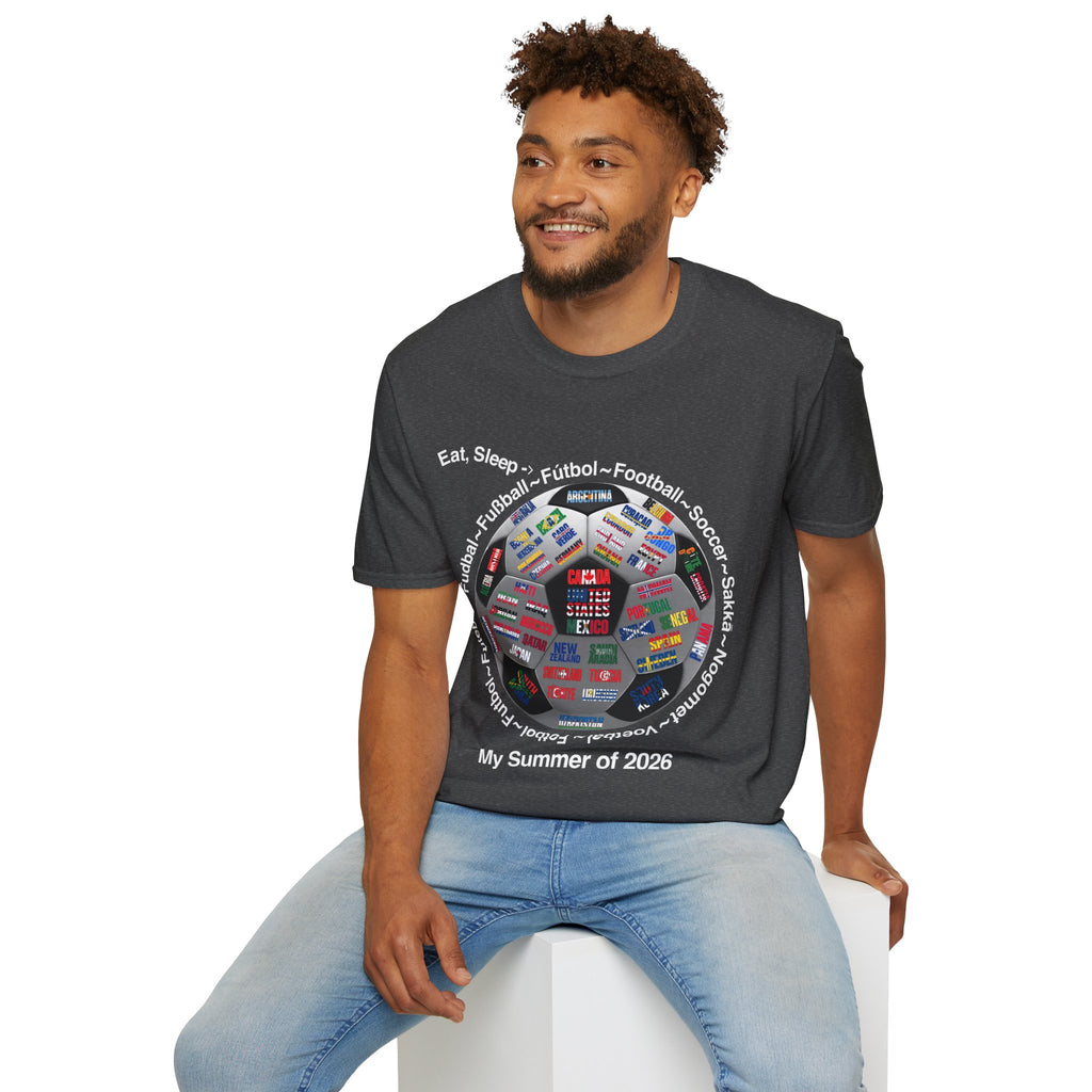 Soccer World Cup | “Eat, Sleep, Football, My Summer 2026" | White or Black Text | Lightweight