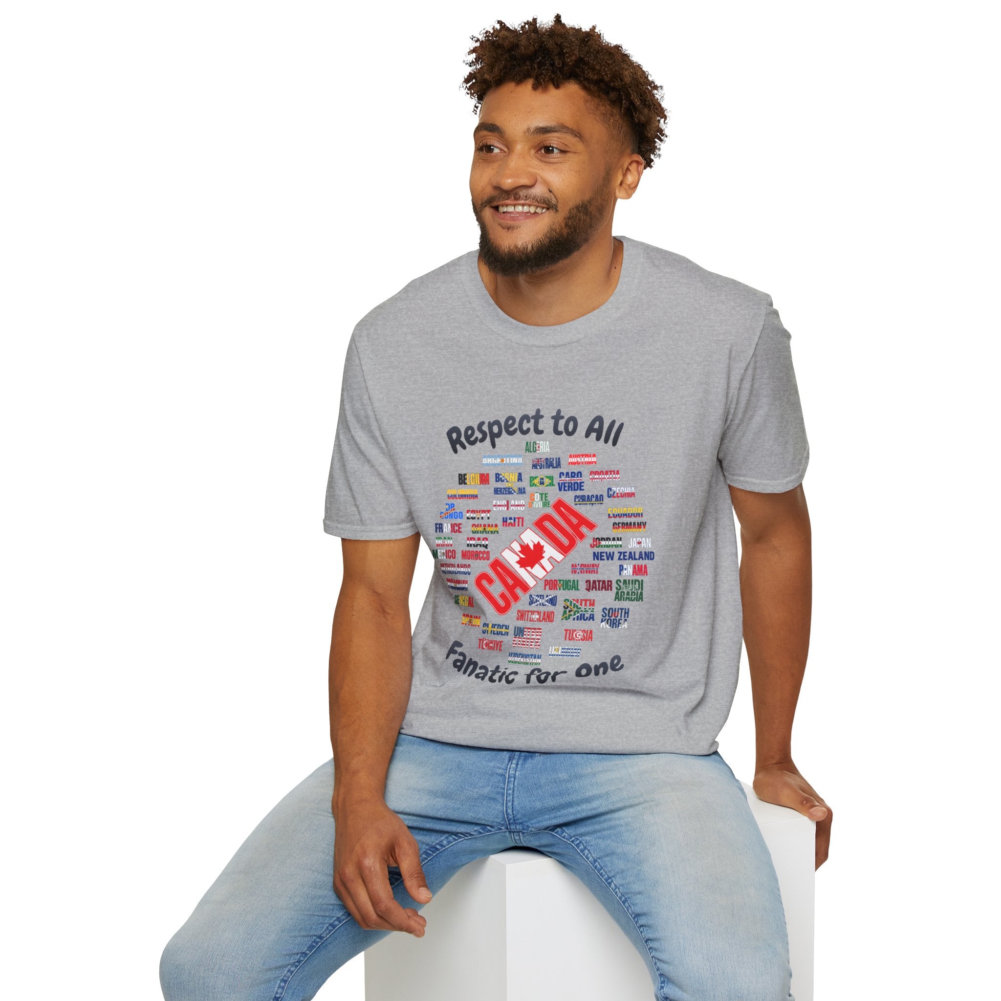 Canada Fan Soccer Tee | Dark Text | Lightweight