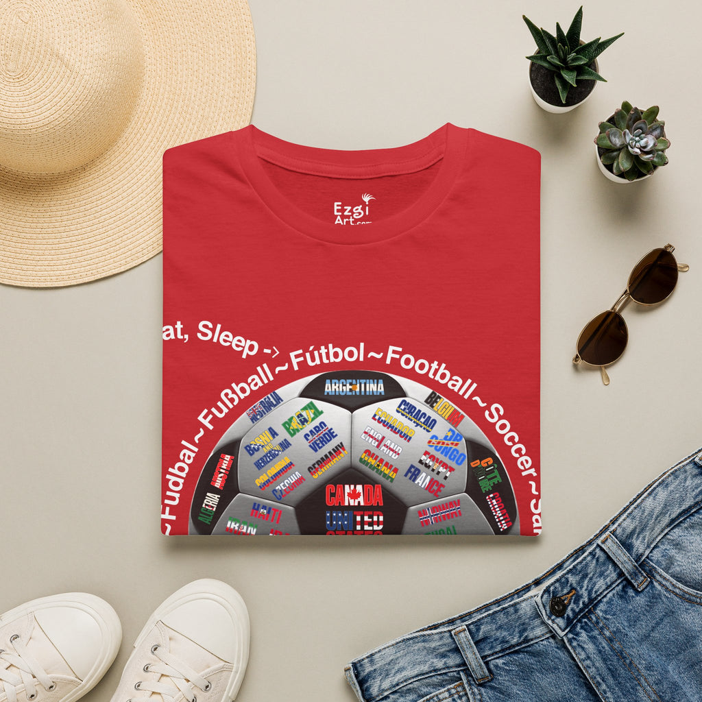 Soccer World Cup | “Eat, Sleep, Football, My Summer 2026" | White or Black Text | Lightweight