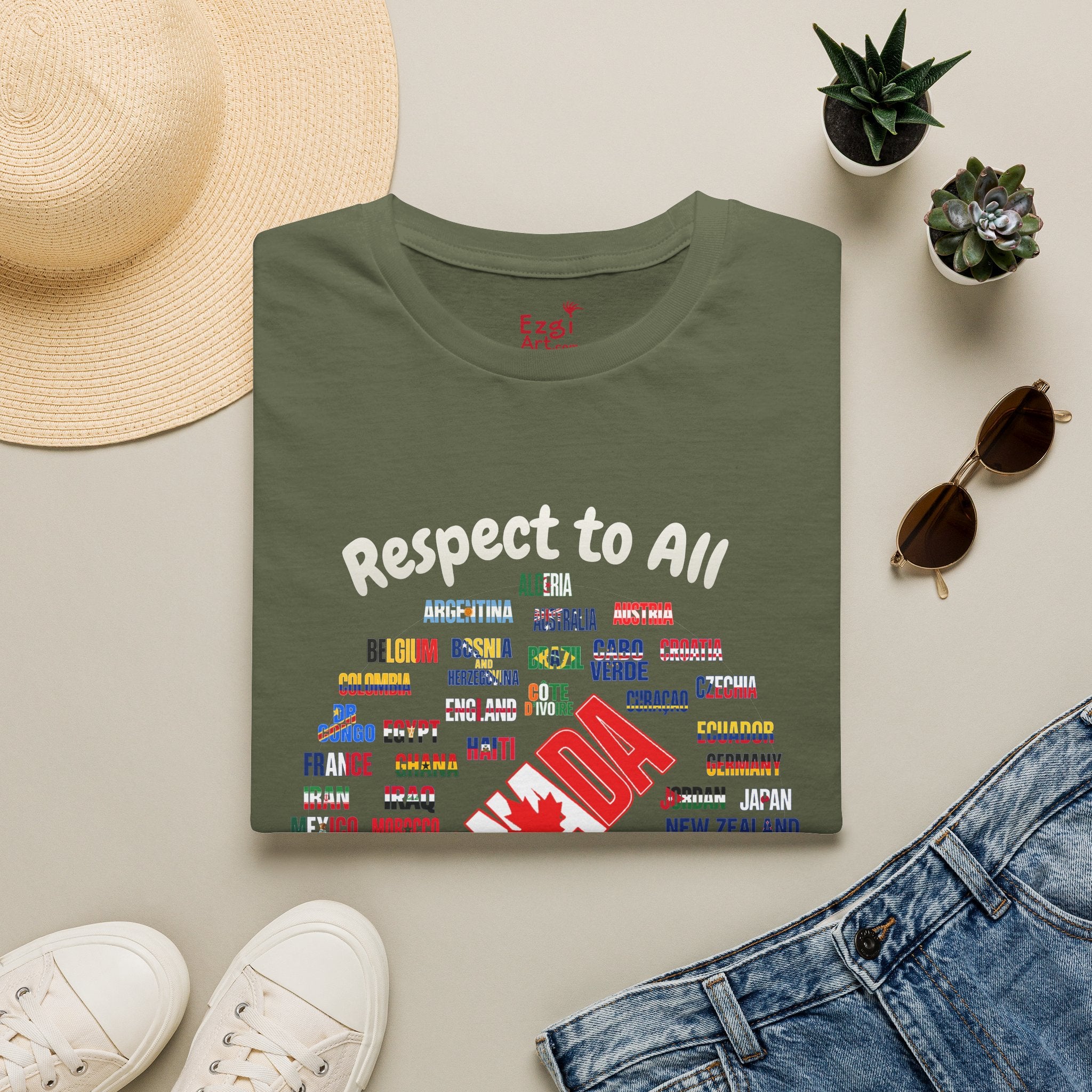 Canada Fan Soccer Tee | White Text | Lightweight