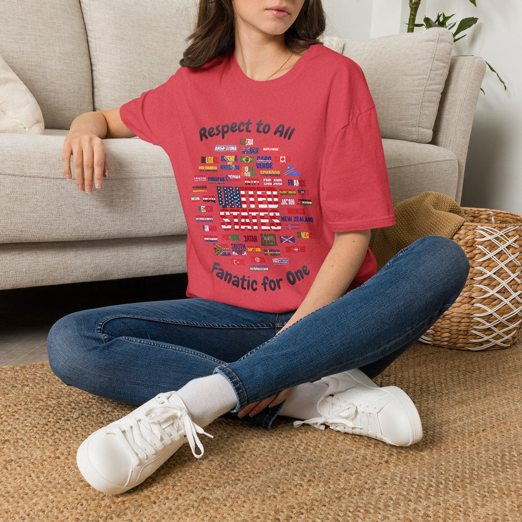 USA Fan Soccer Tee | Dark Text | Lightweight