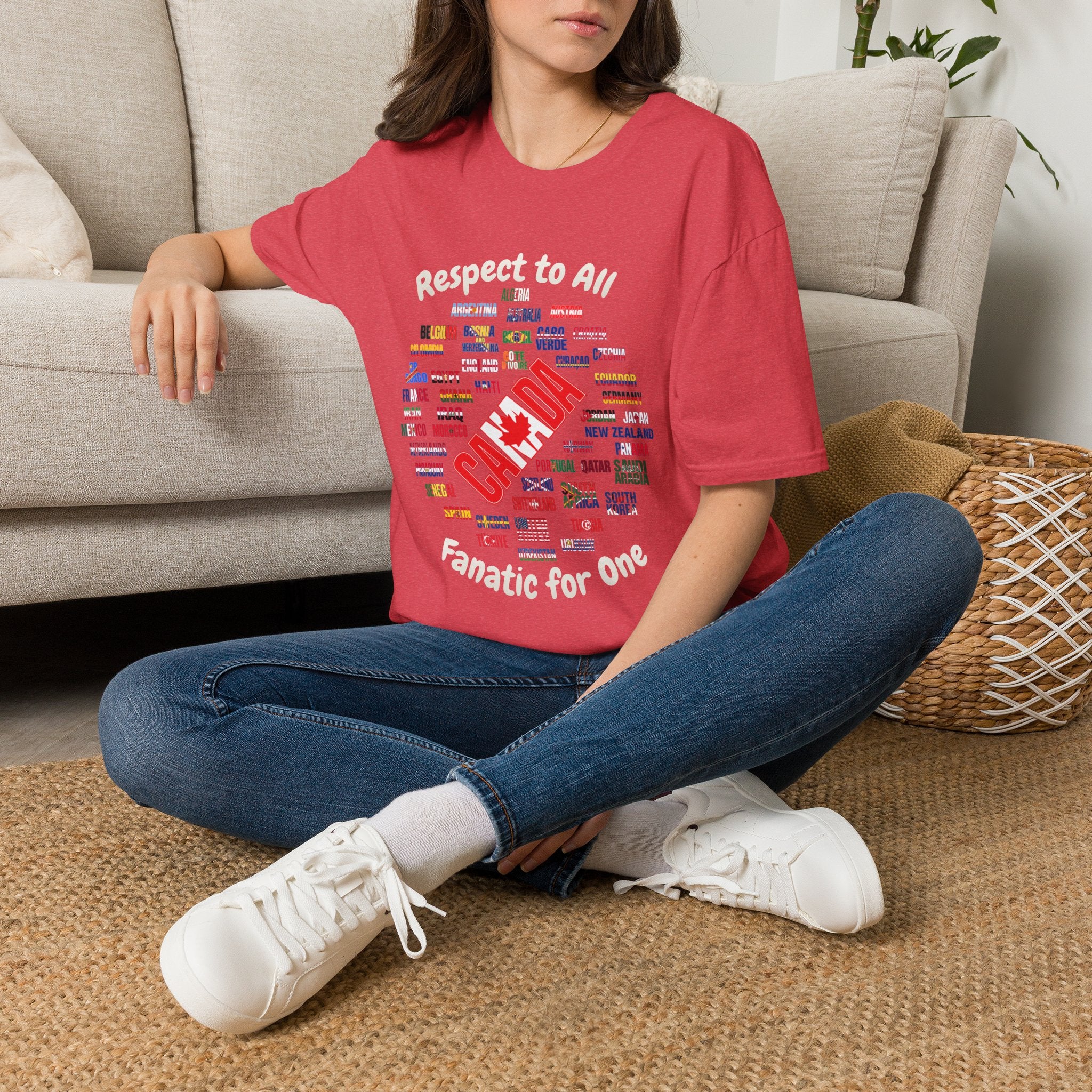 Canada Fan Soccer Tee | White Text | Lightweight
