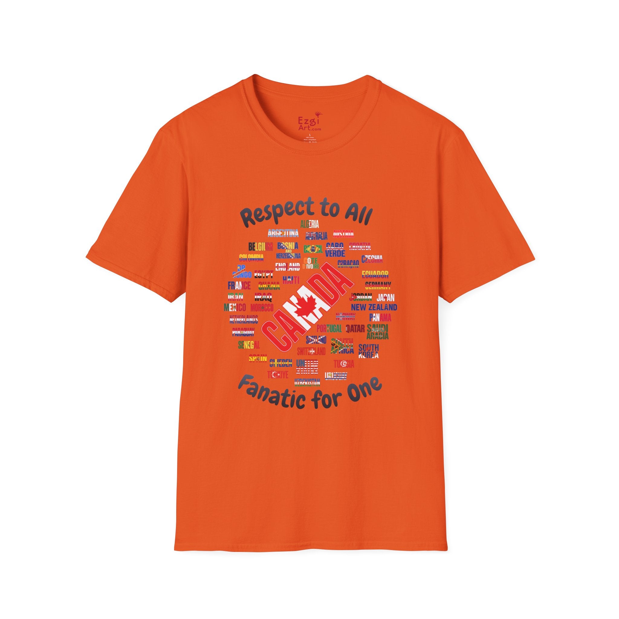 Canada Fan Soccer Tee | Dark Text | Lightweight