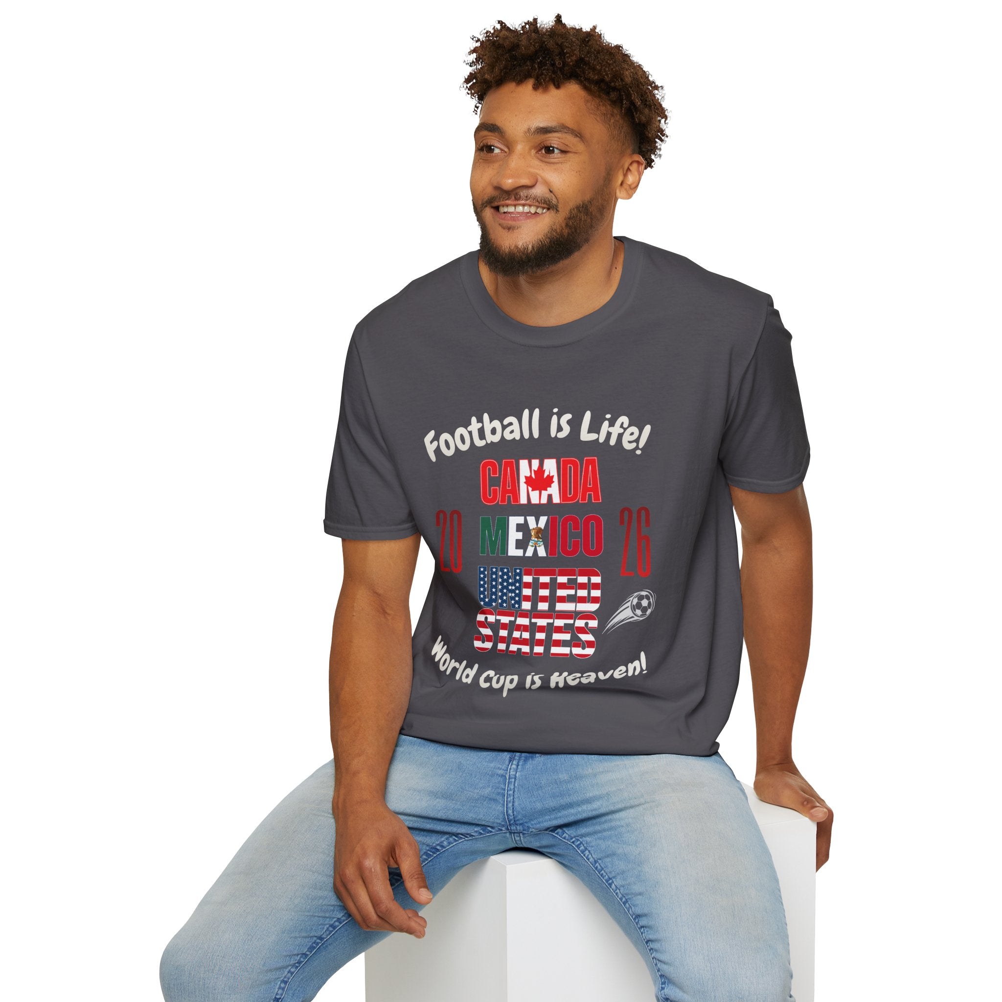 Canada Mexico USA 2026 World Cup | Heaven | White Text | Lightweight