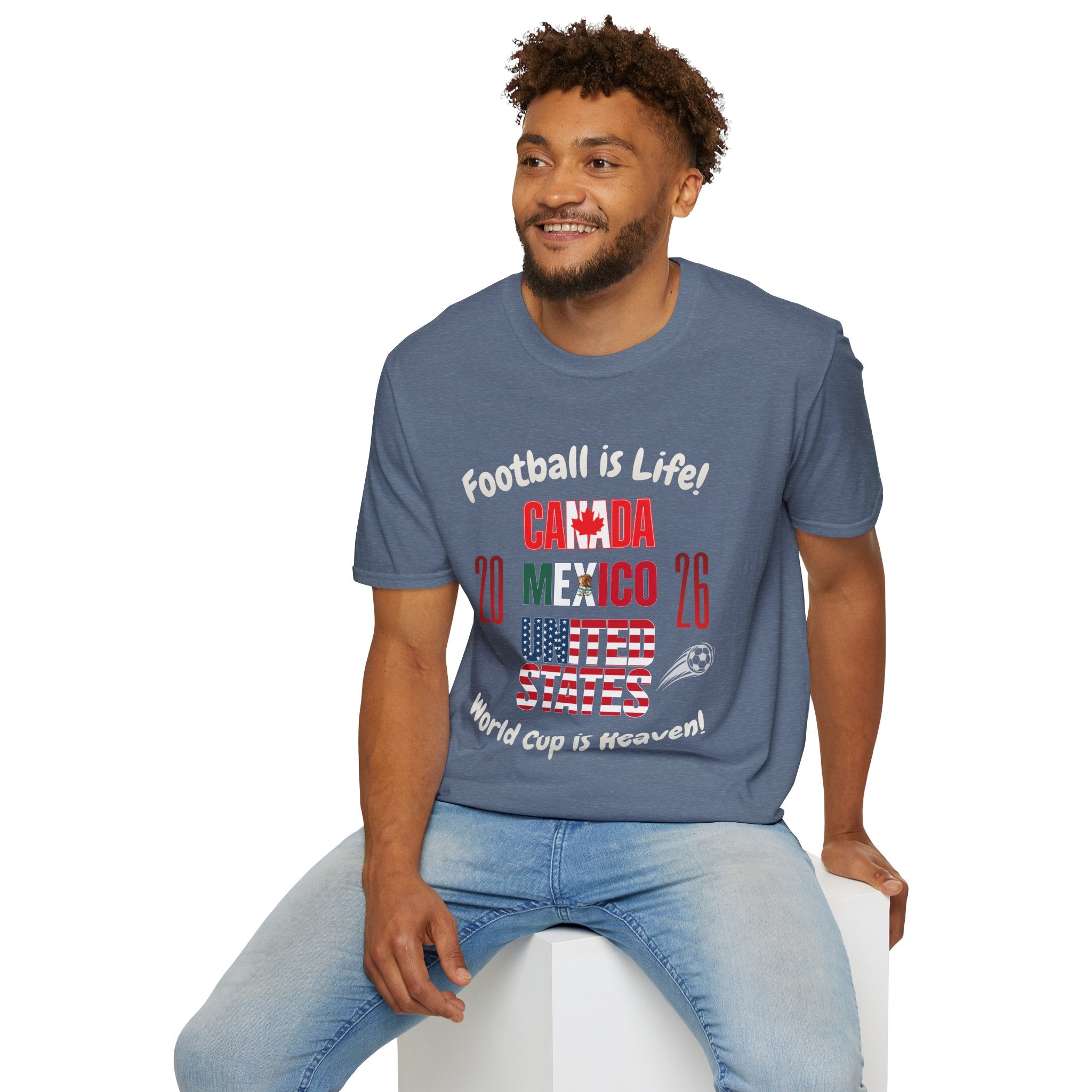 Canada Mexico USA 2026 World Cup | Heaven | White Text | Lightweight
