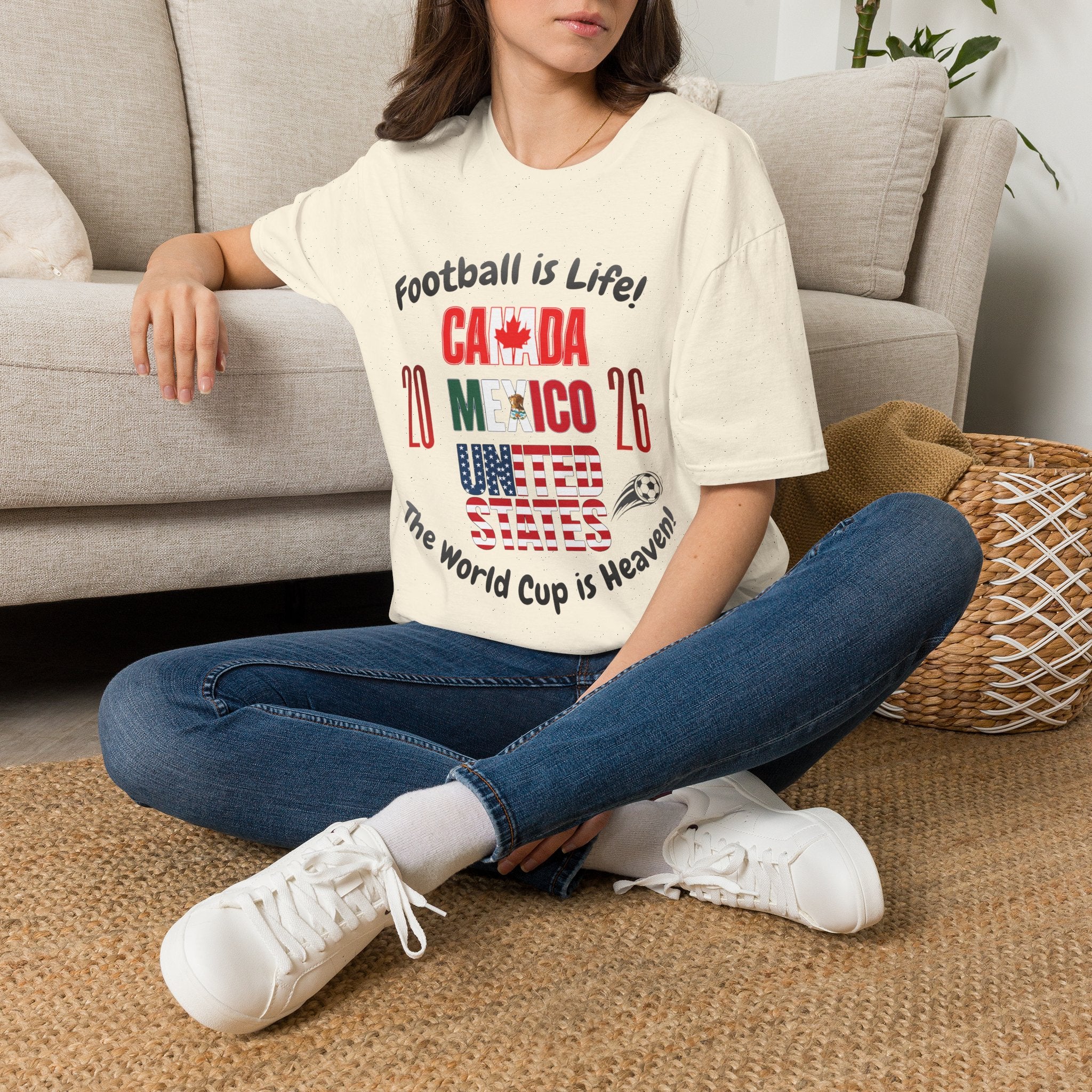 Canada Mexico USA 2026 World Cup | Heaven | Dark Text | Lightweight