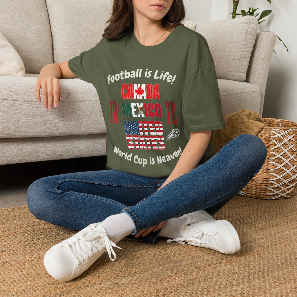 Canada Mexico USA 2026 World Cup | Heaven | White Text | Lightweight