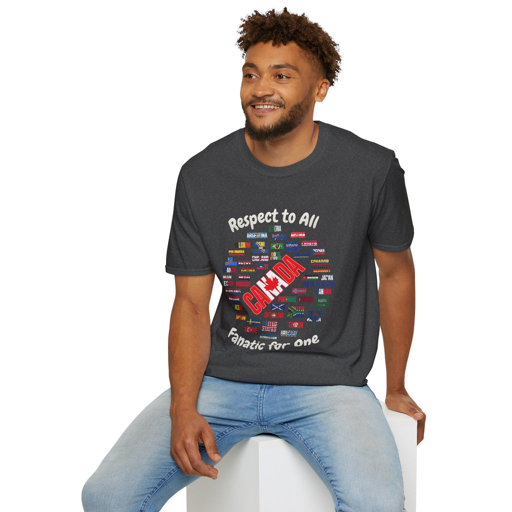 Canada Fan Soccer Tee | White Text | Lightweight