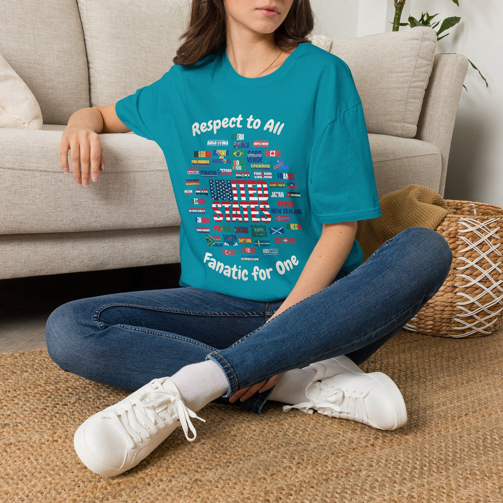 USA Fan Soccer Tee | White Text | Lightweight