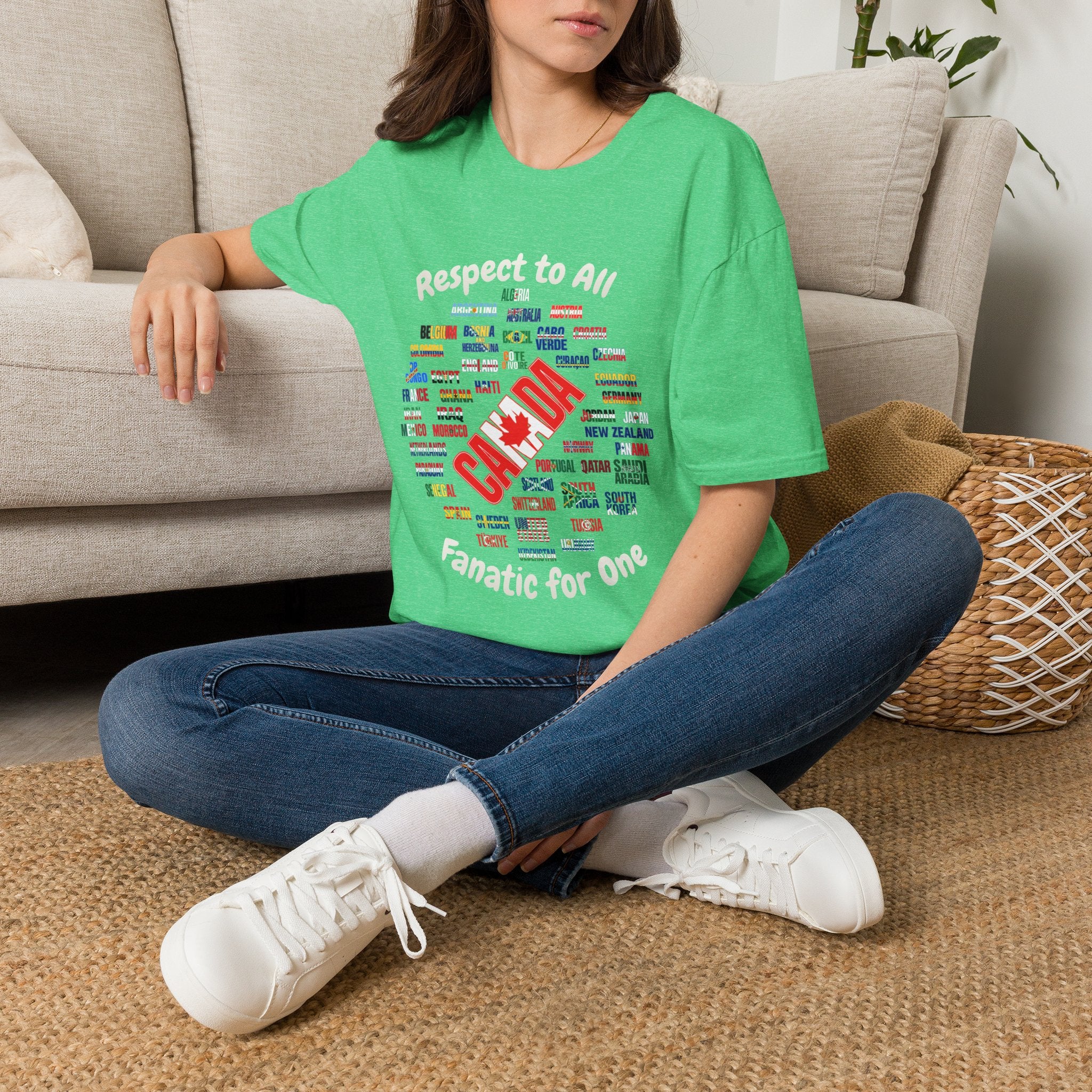 Canada Fan Soccer Tee | White Text | Lightweight