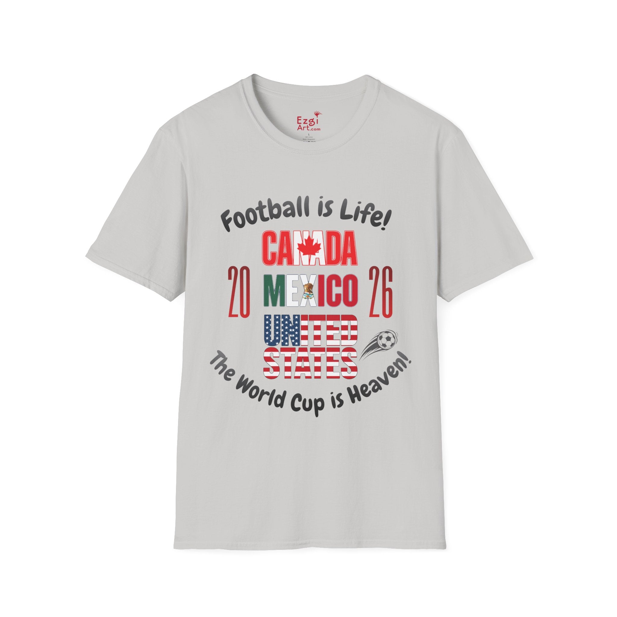 Canada Mexico USA 2026 World Cup | Heaven | Dark Text | Lightweight