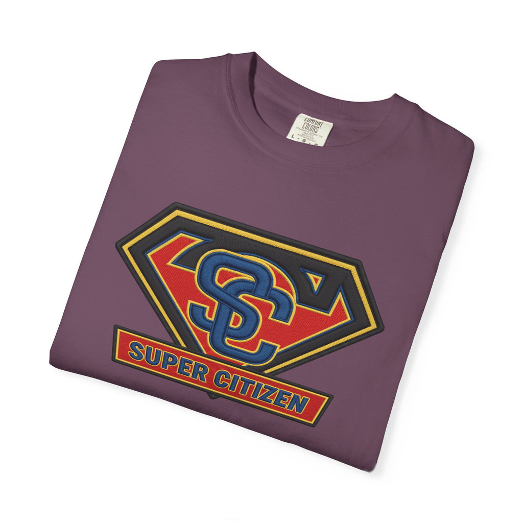 Super Citizen Graphic T-Shirt — "Pays More Tax Than" Protest Tee (Yellow Text) - A protest tee for everyday people. Regular citizens pay more taxes than wealthy ones. Wear it to show your frustration...