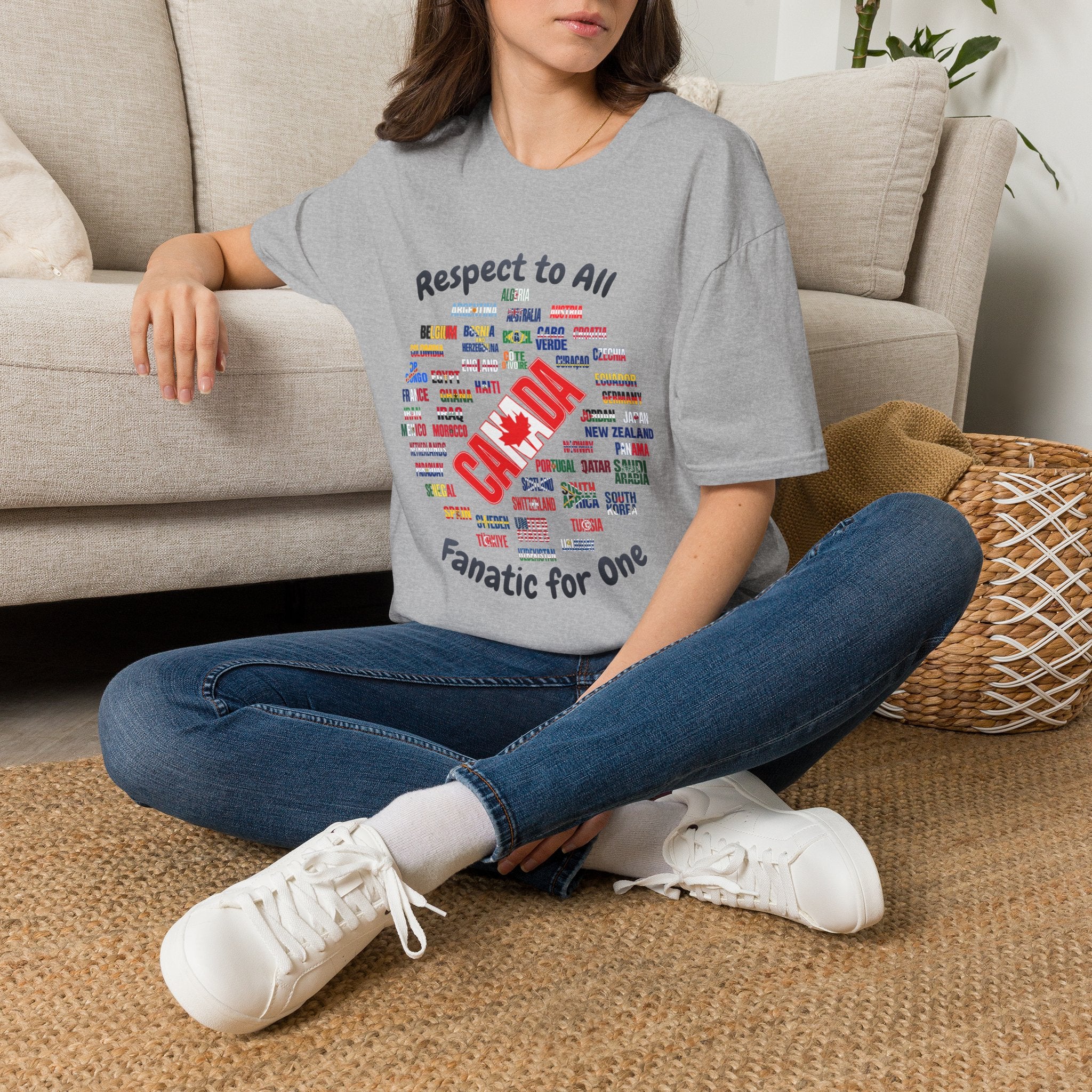 Canada Fan Soccer Tee | Dark Text | Lightweight