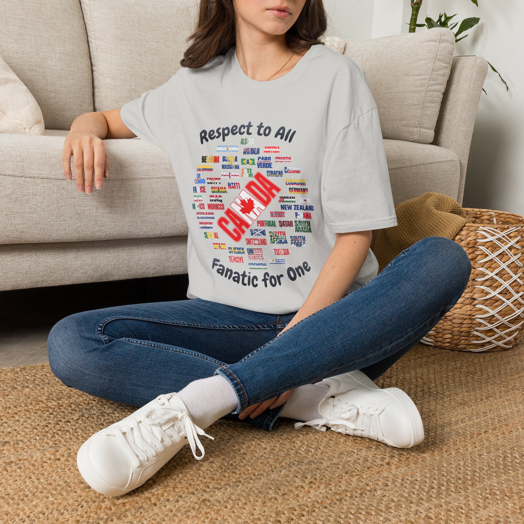 Canada Fan Soccer Tee | Dark Text | Lightweight