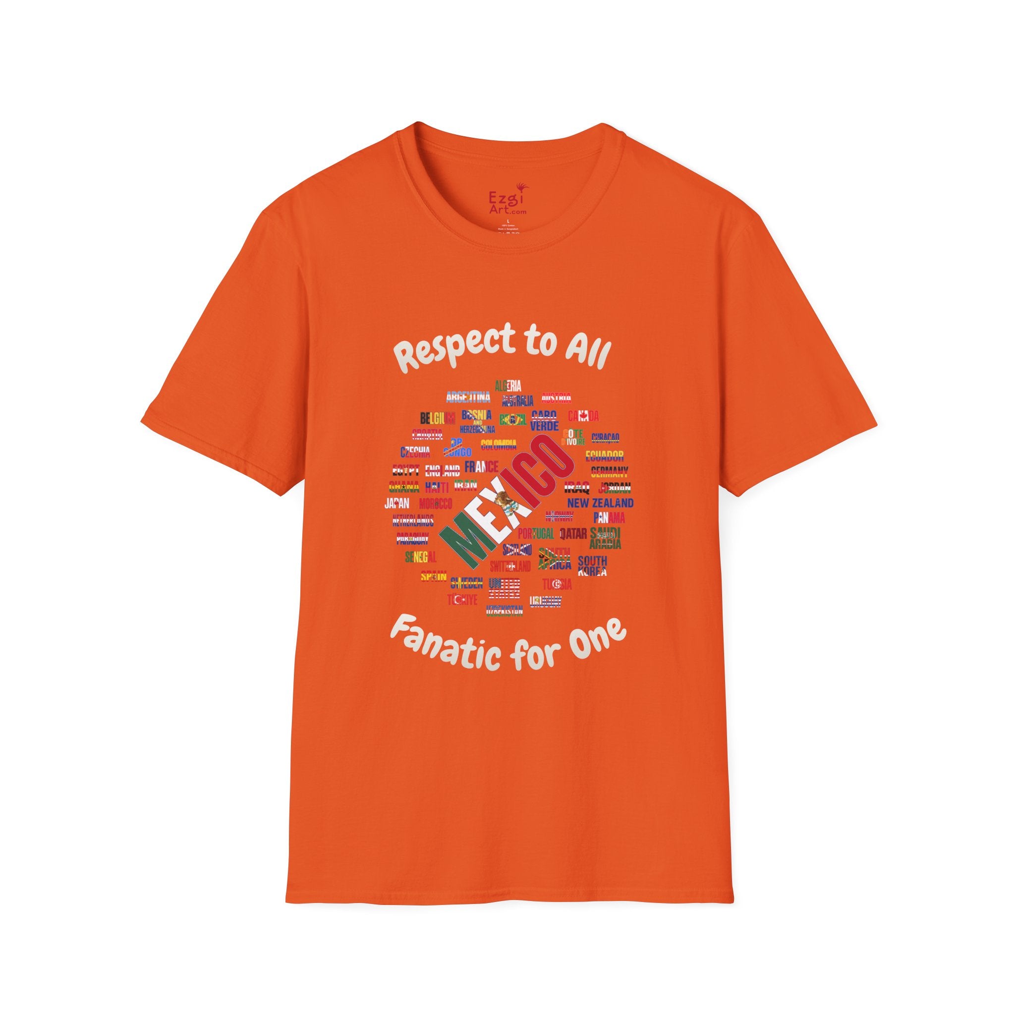 Mexico Fan Soccer Tee | White Text | Lightweight